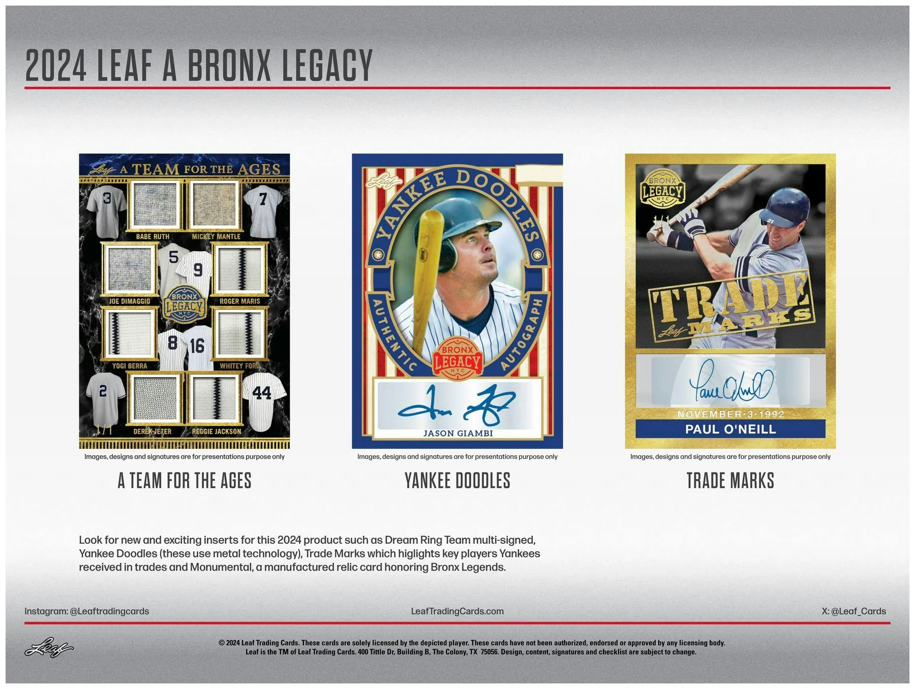 2024 Leaf A Bronx Legacy NYC Series 2 Baseball Hobby Box - Image 7