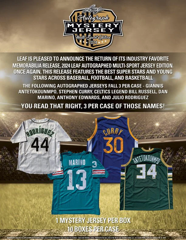 2024 Leaf Autograph Mystery Jersey Multi-Sport Edition - Image 2