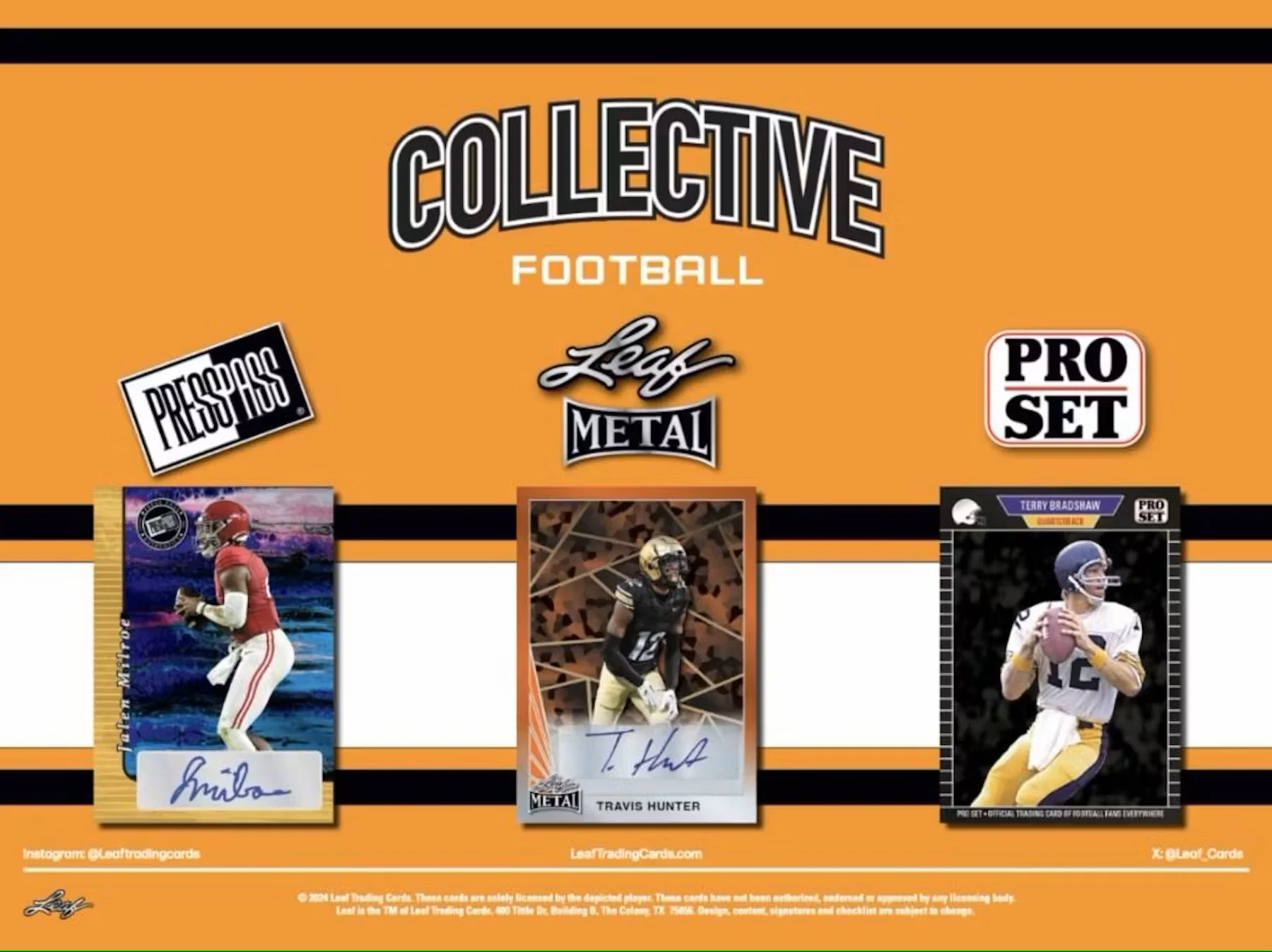 2024 Leaf Collective Football Hobby Box - Image 3