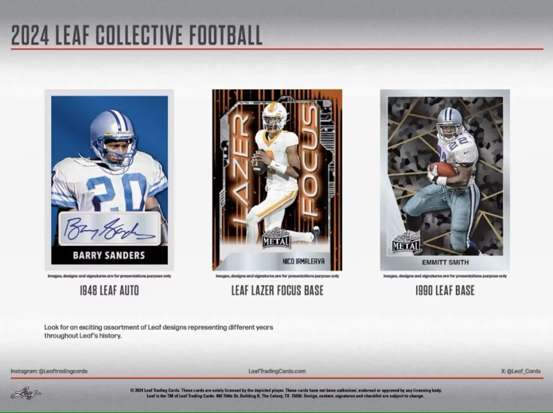 2024 Leaf Collective Football Hobby Box - Image 5
