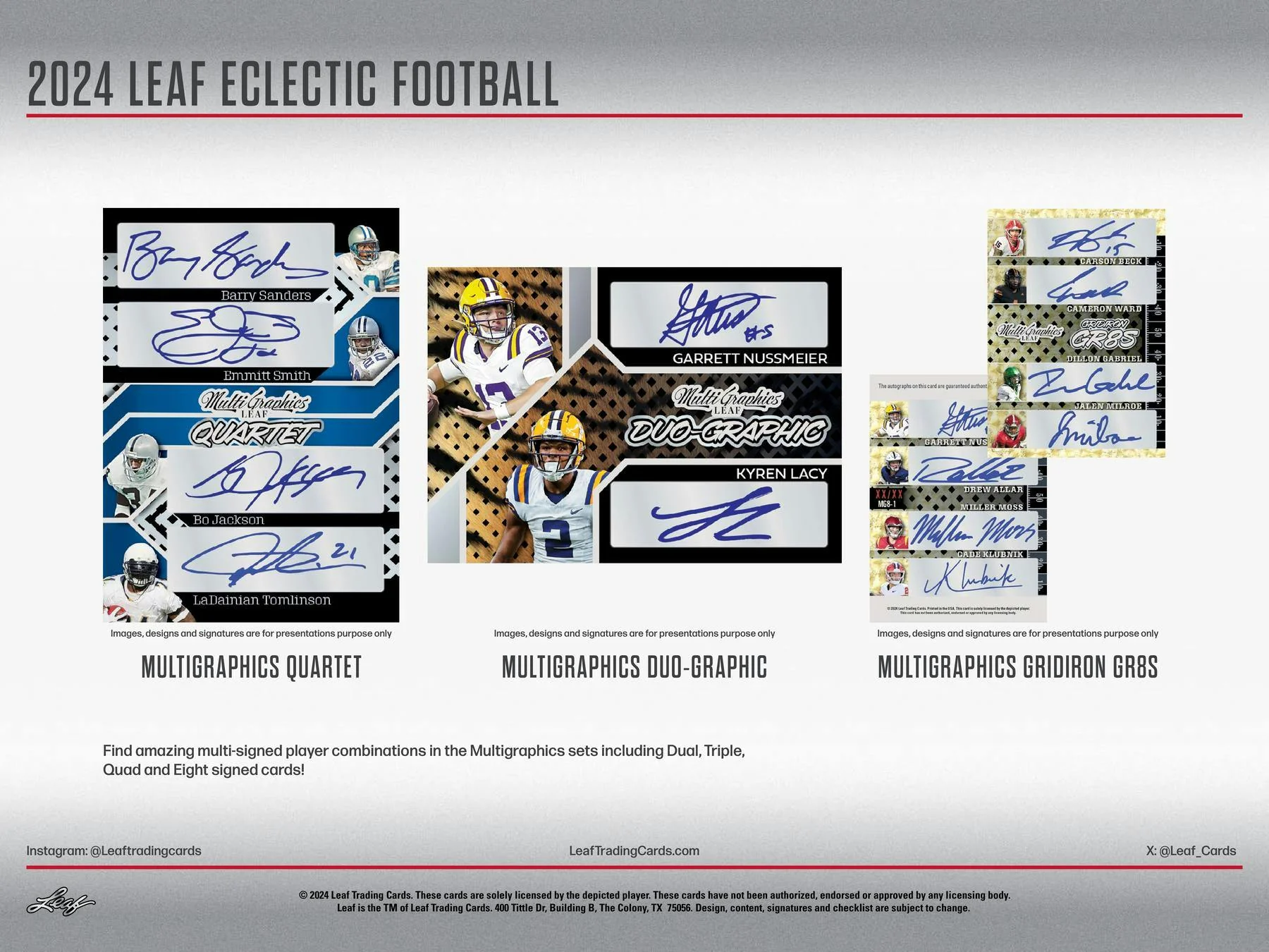 2024 Leaf Eclectic Football Hobby Box - Image 6