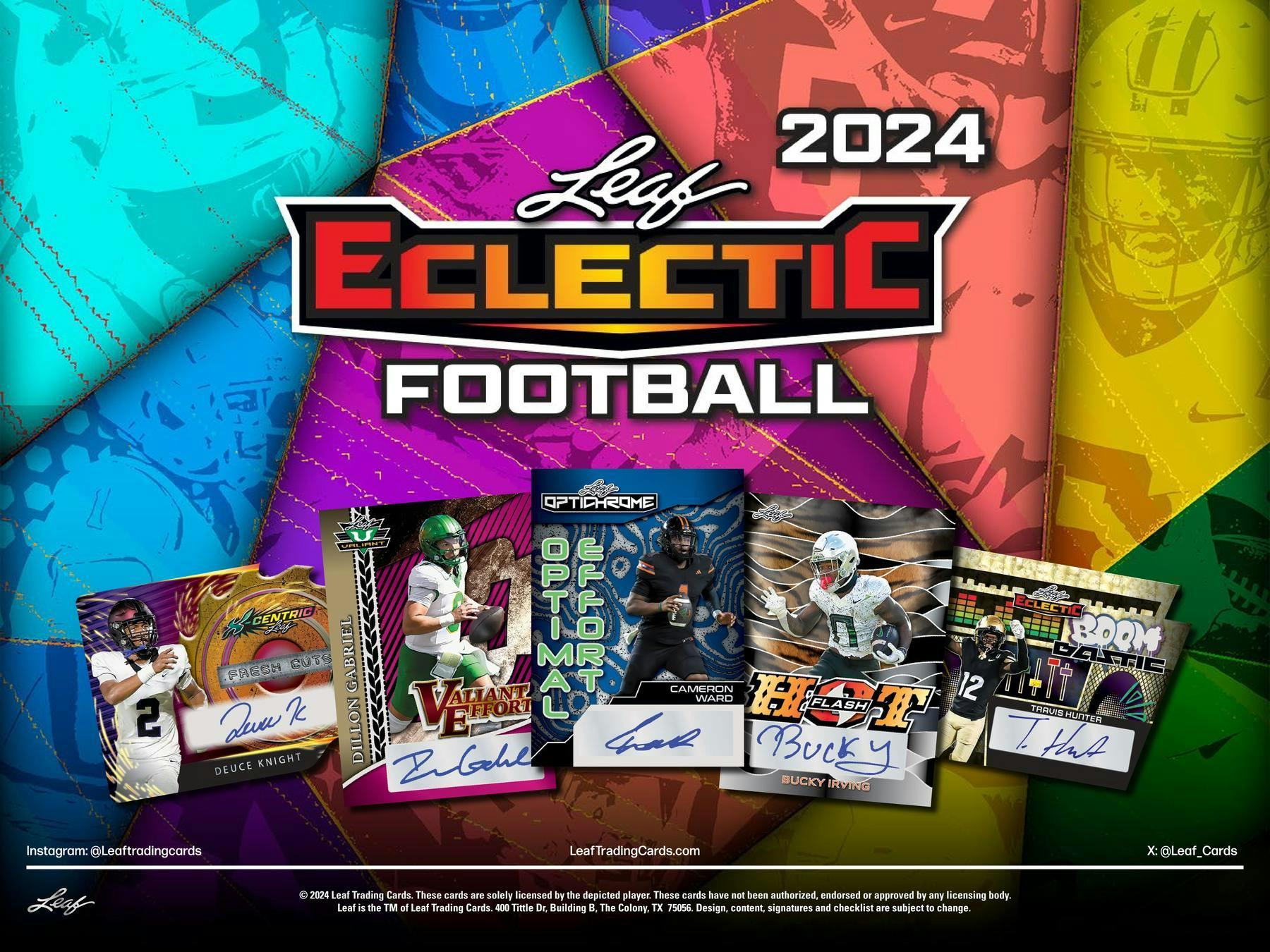 2024 Leaf Eclectic Football Jumbo Box - Image 3