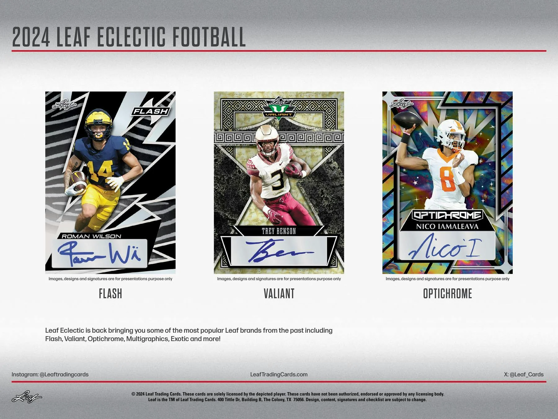 2024 Leaf Eclectic Football Jumbo Box - Image 5