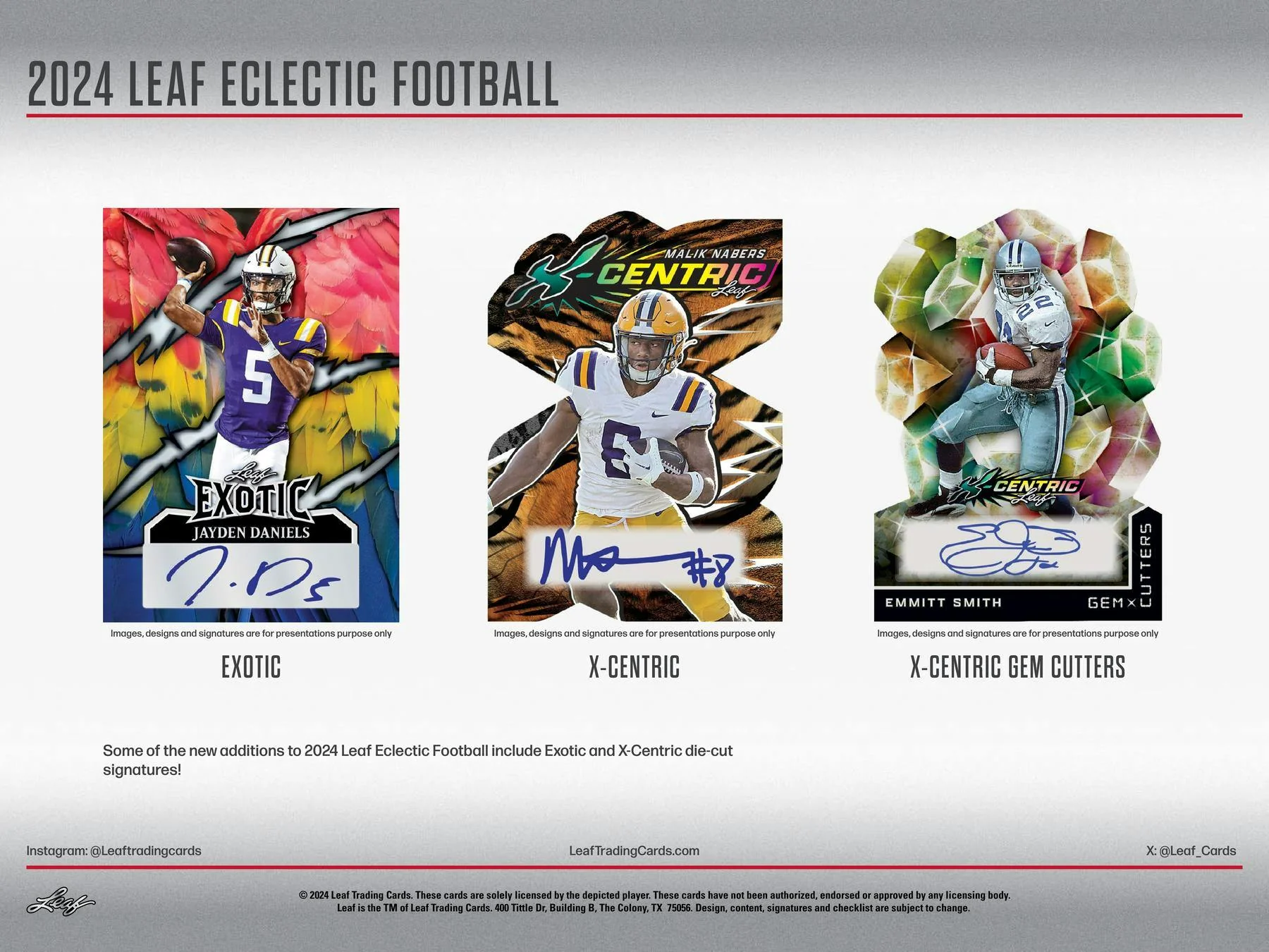 2024 Leaf Eclectic Football Jumbo Box - Image 6