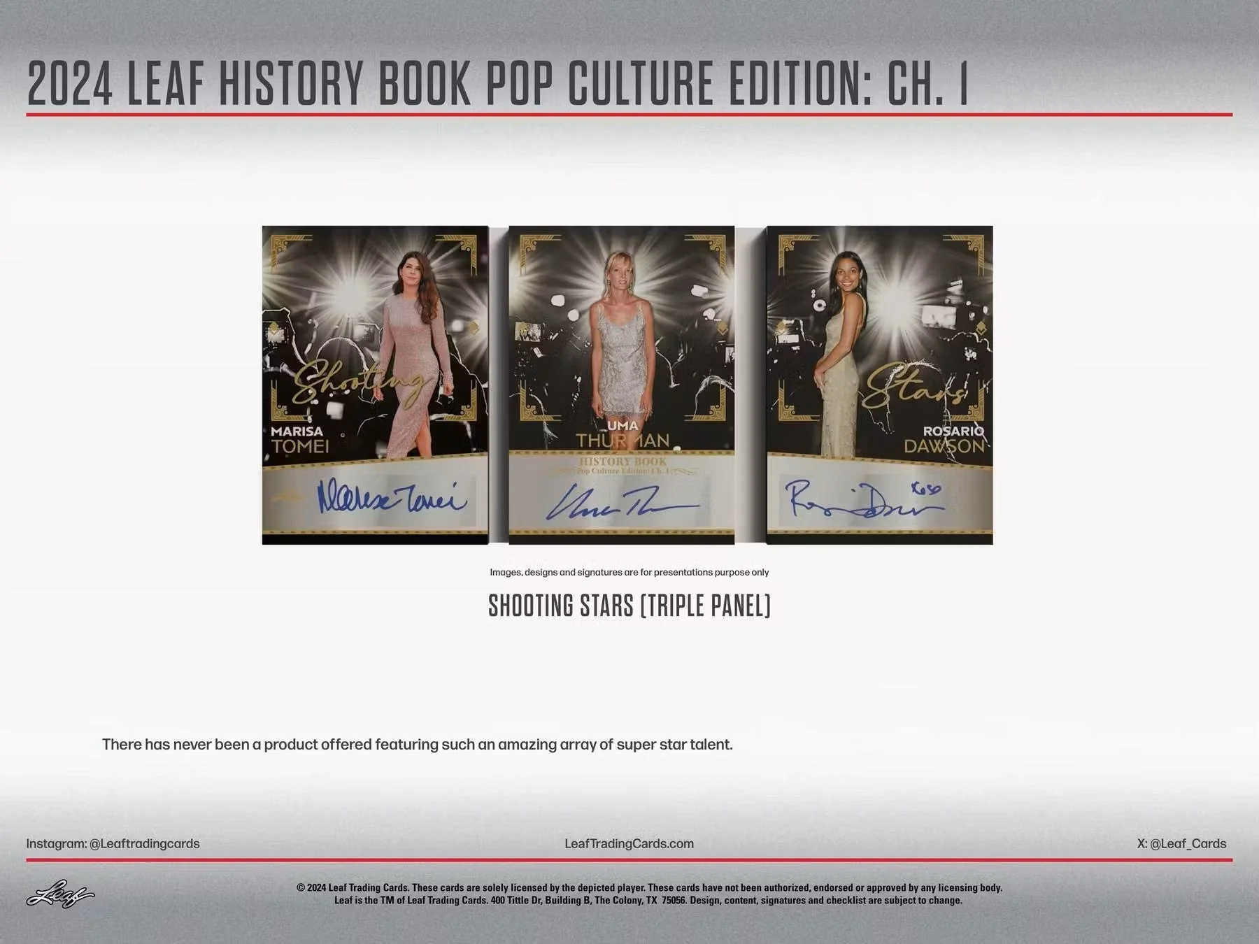 2024 Leaf History Book Pop Culture Edition Chapter 1 Hobby Box - Image 10