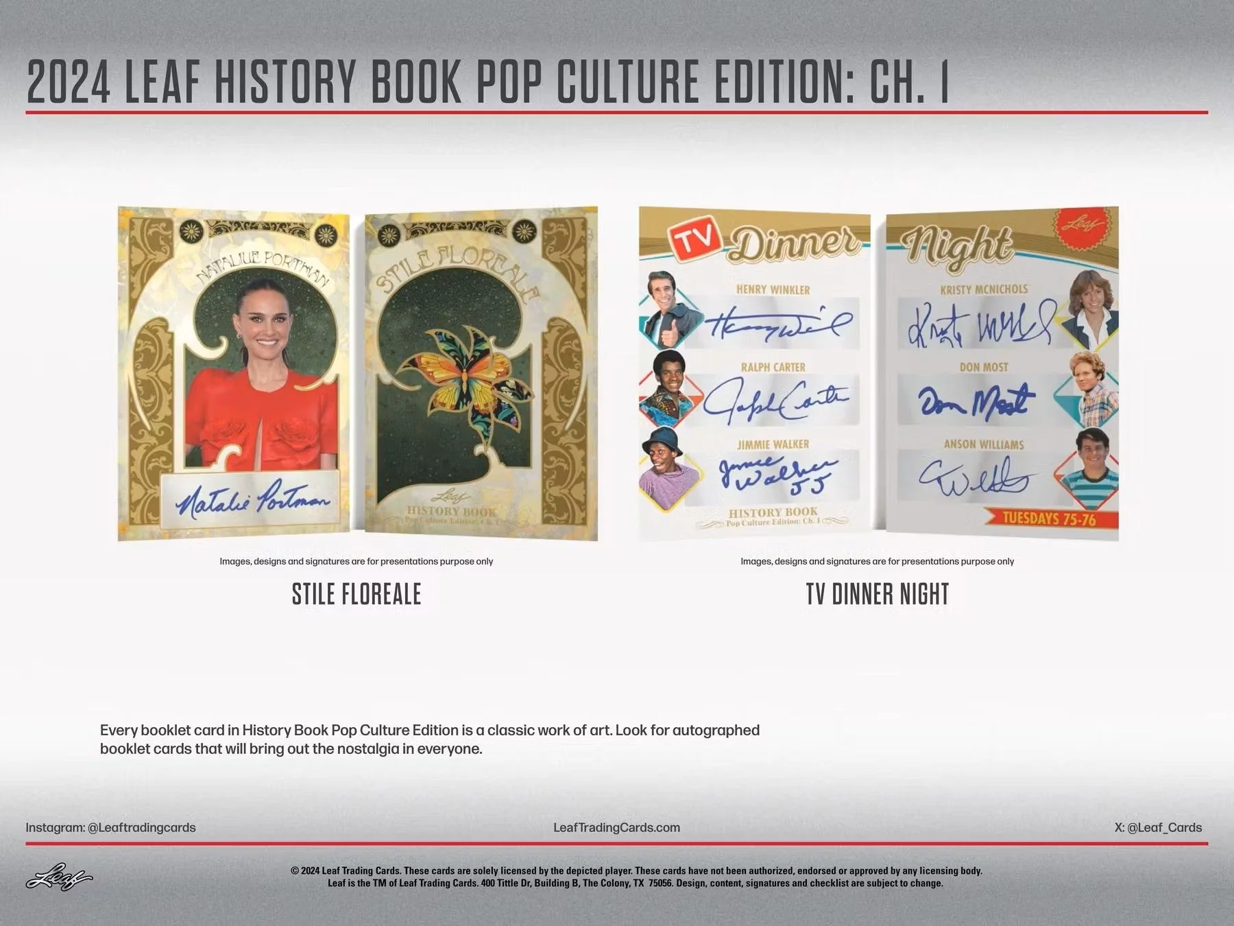 2024 Leaf History Book Pop Culture Edition Chapter 1 Hobby Box - Image 6