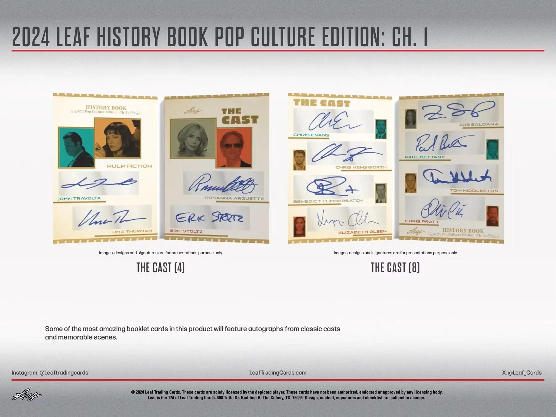 2024 Leaf History Book Pop Culture Edition Chapter 1 Hobby Box - Image 7