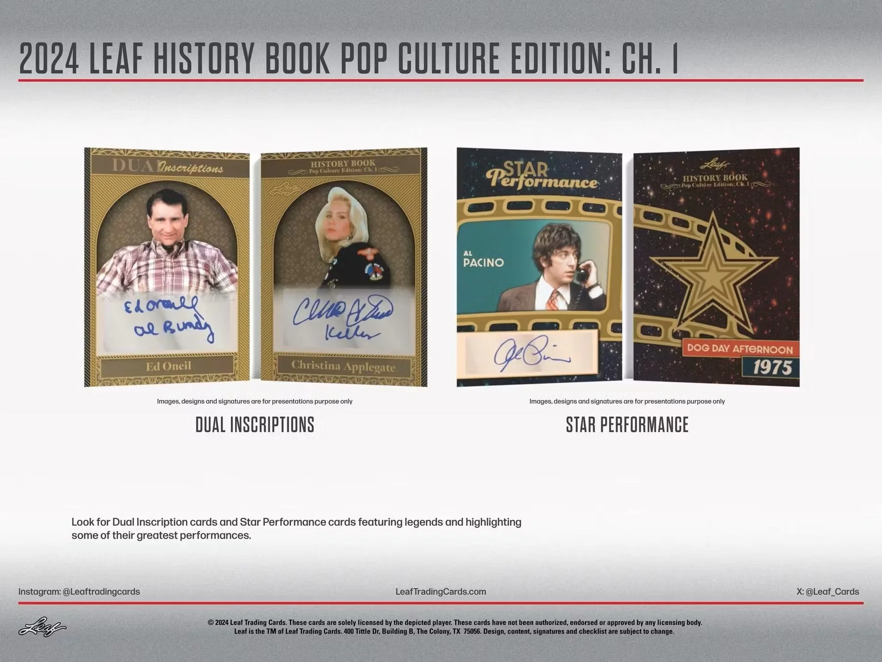 2024 Leaf History Book Pop Culture Edition Chapter 1 Hobby Box - Image 9