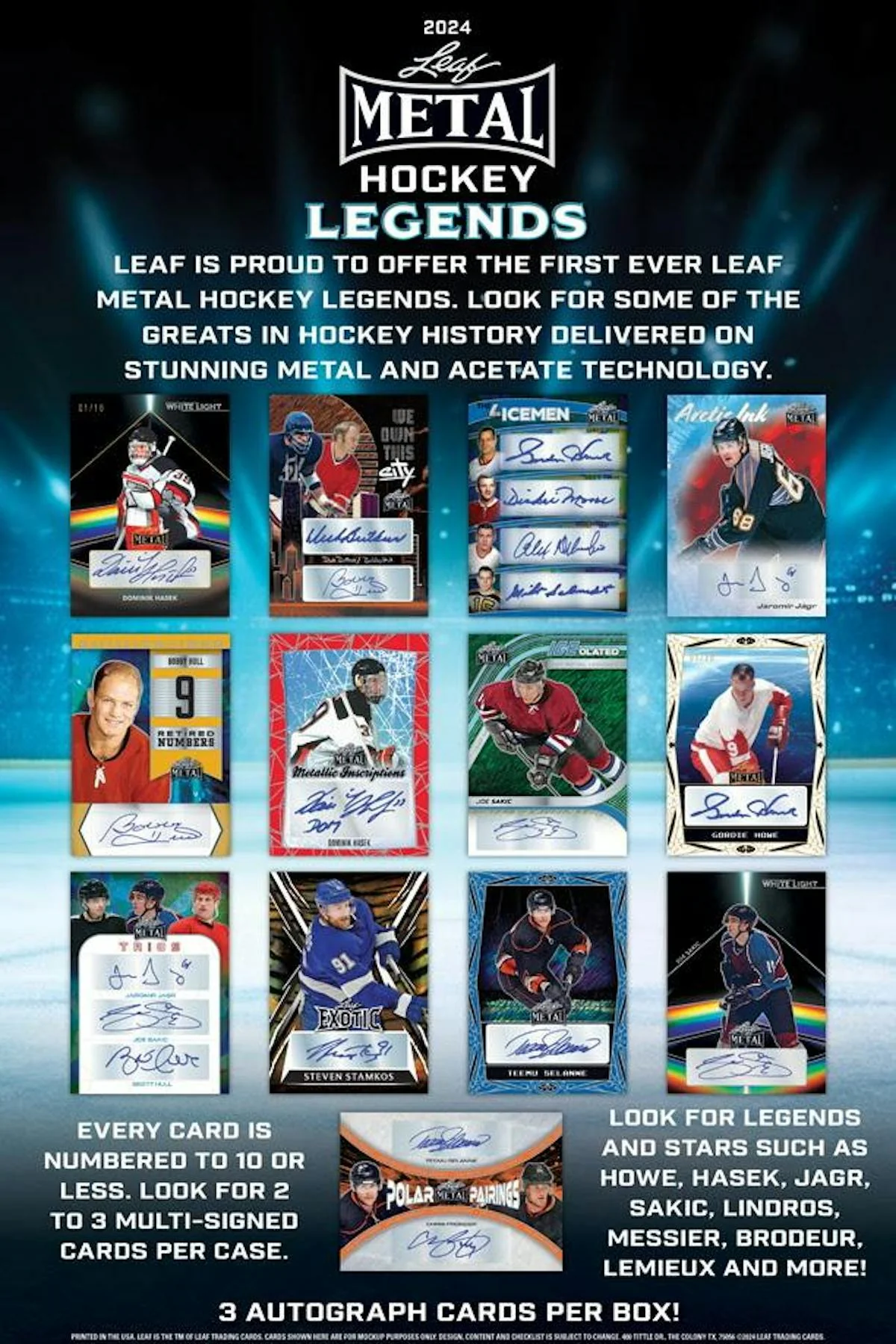 2024 Leaf Metal Hockey Legends - Image 3