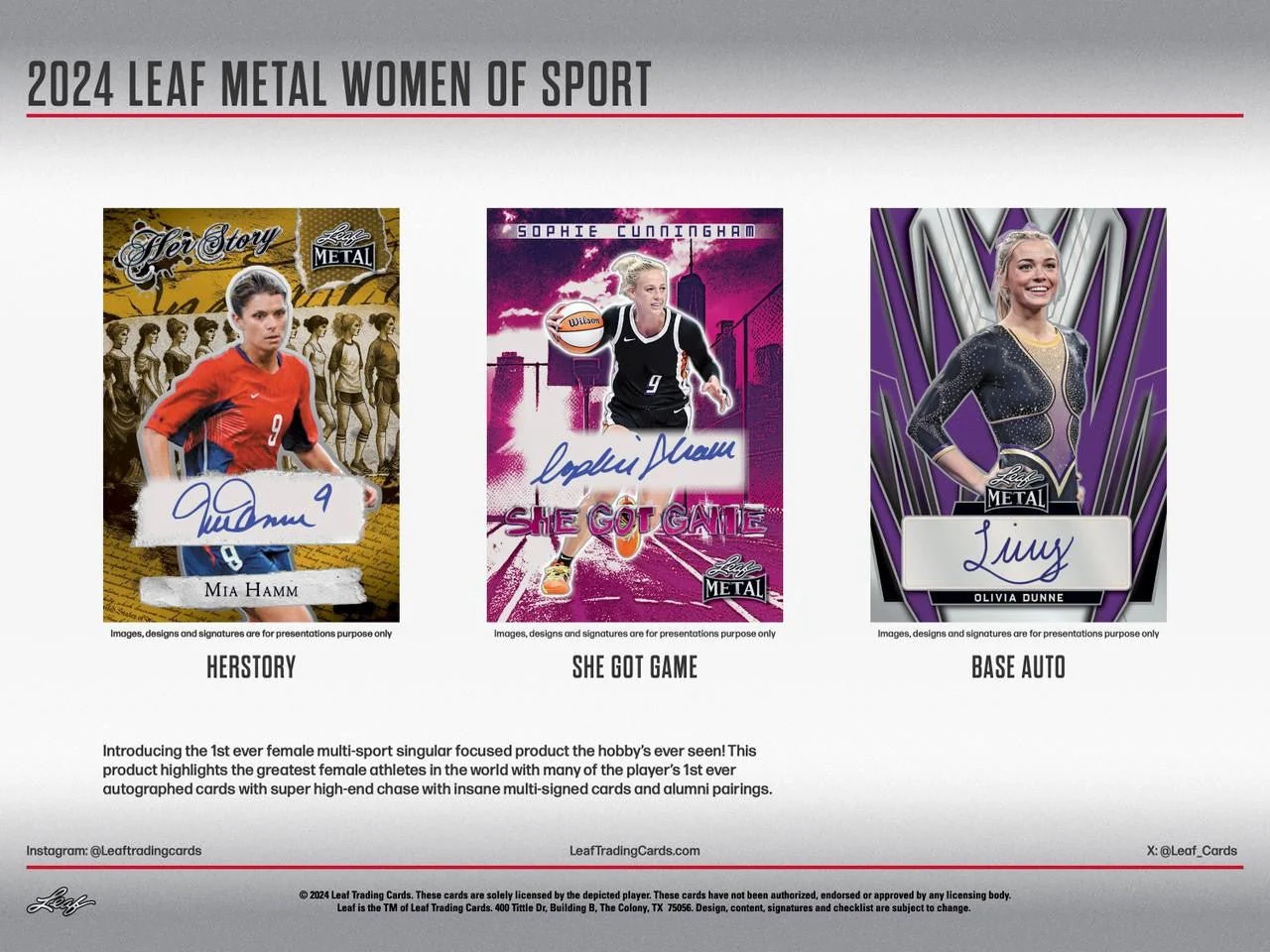 2024 Leaf Metal Women of Sport Box - Image 2
