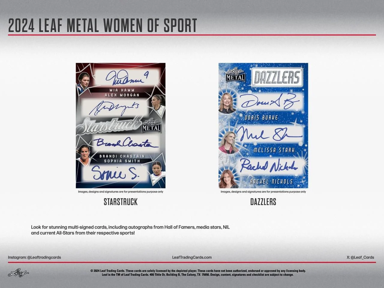 2024 Leaf Metal Women of Sport Box - Image 3