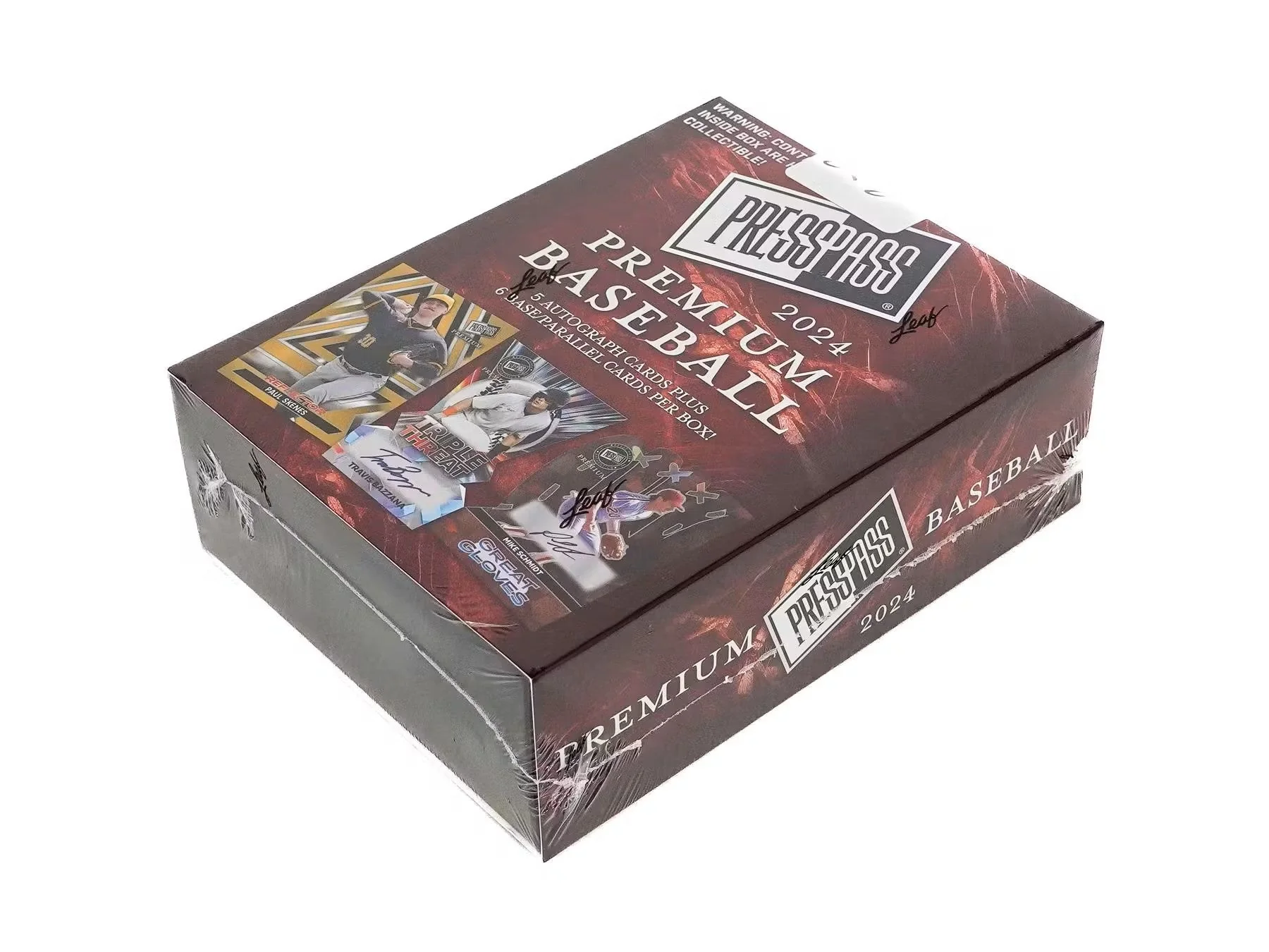 2024 Leaf Press Pass Premium Baseball Hobby Box - Image 2