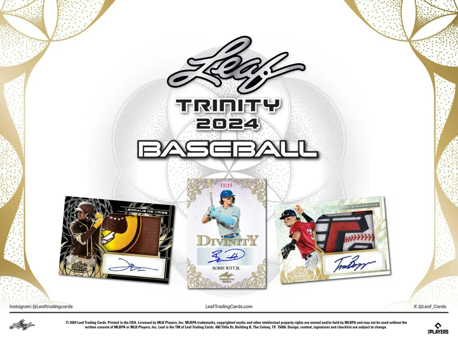 2024 Leaf Trinity Baseball Hobby Box | Columbia Sports Cards - Image 2