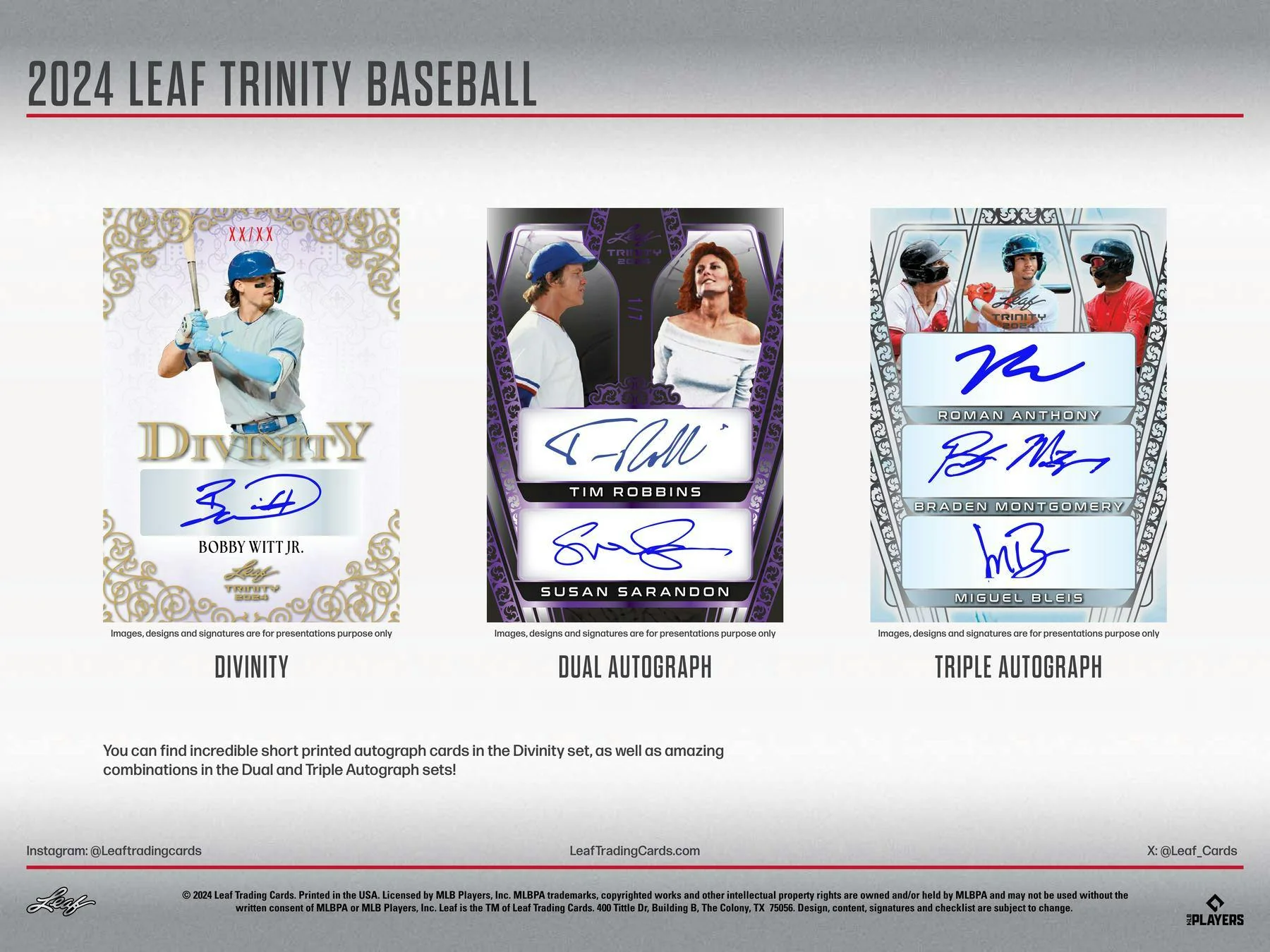 2024 Leaf Trinity Baseball Hobby Box | Columbia Sports Cards - Image 5