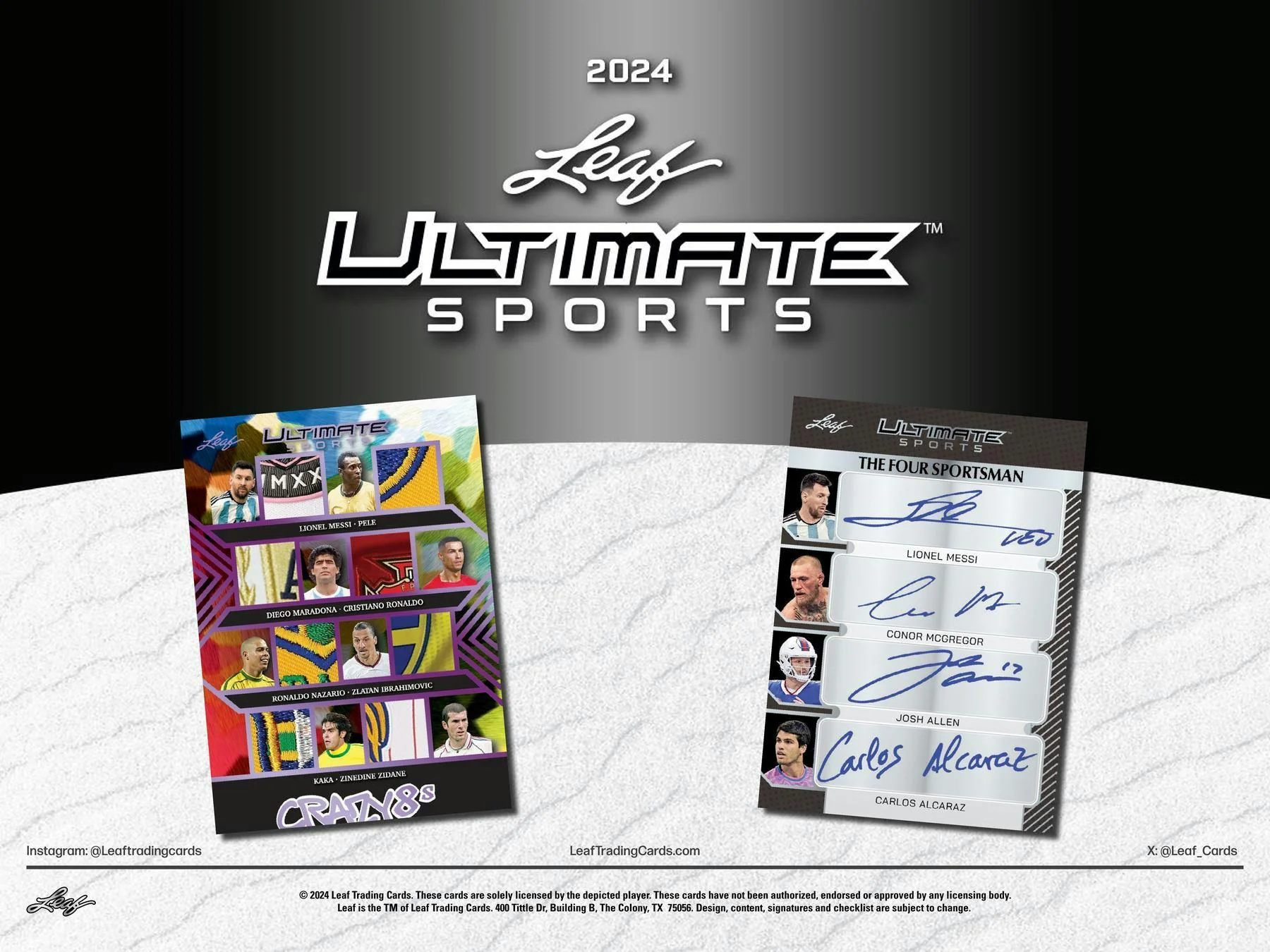 2024 Leaf Ultimate Sports Hobby Box - Image 3