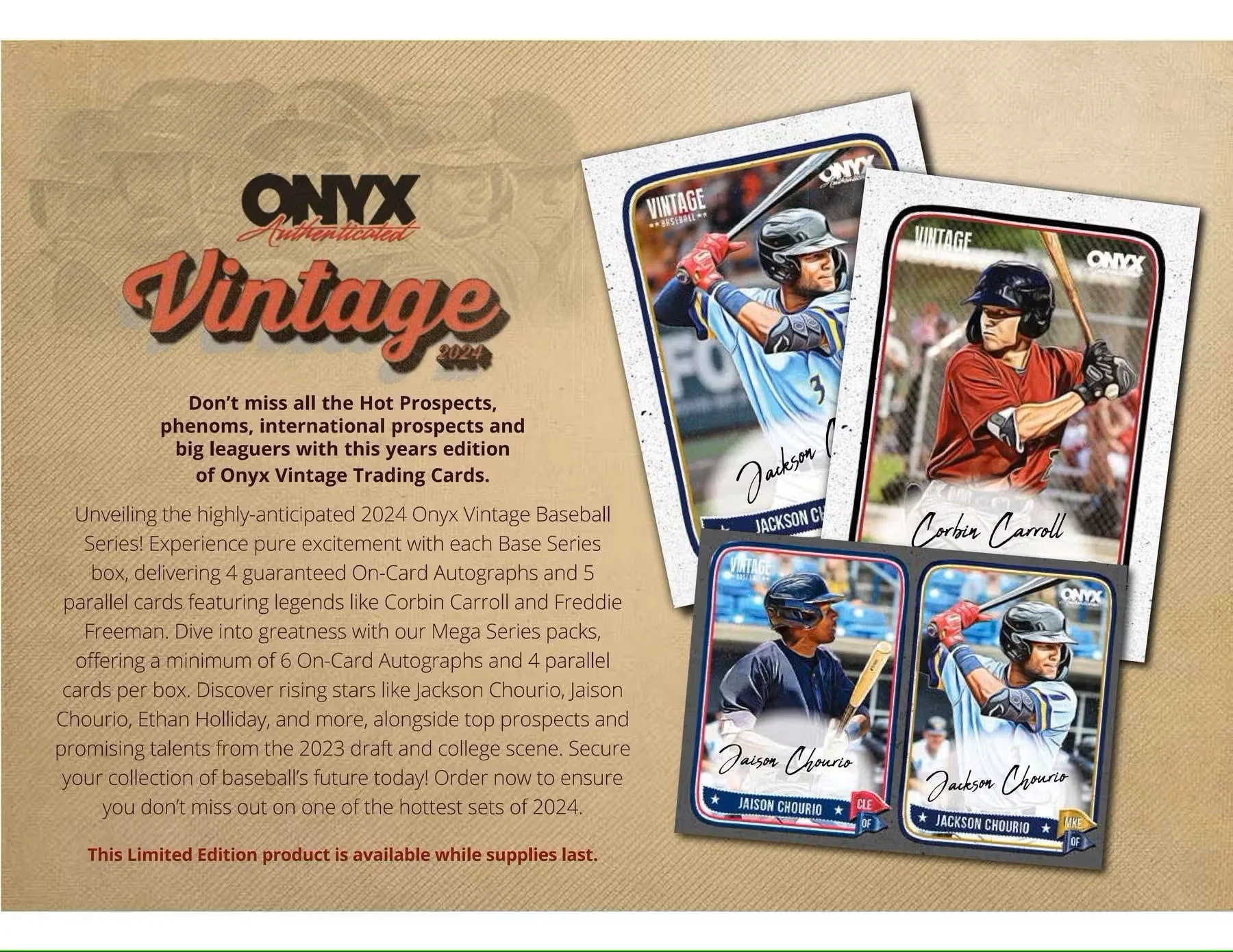 2024 Onyx Vintage Mega Series Baseball Hobby Box - Image 4