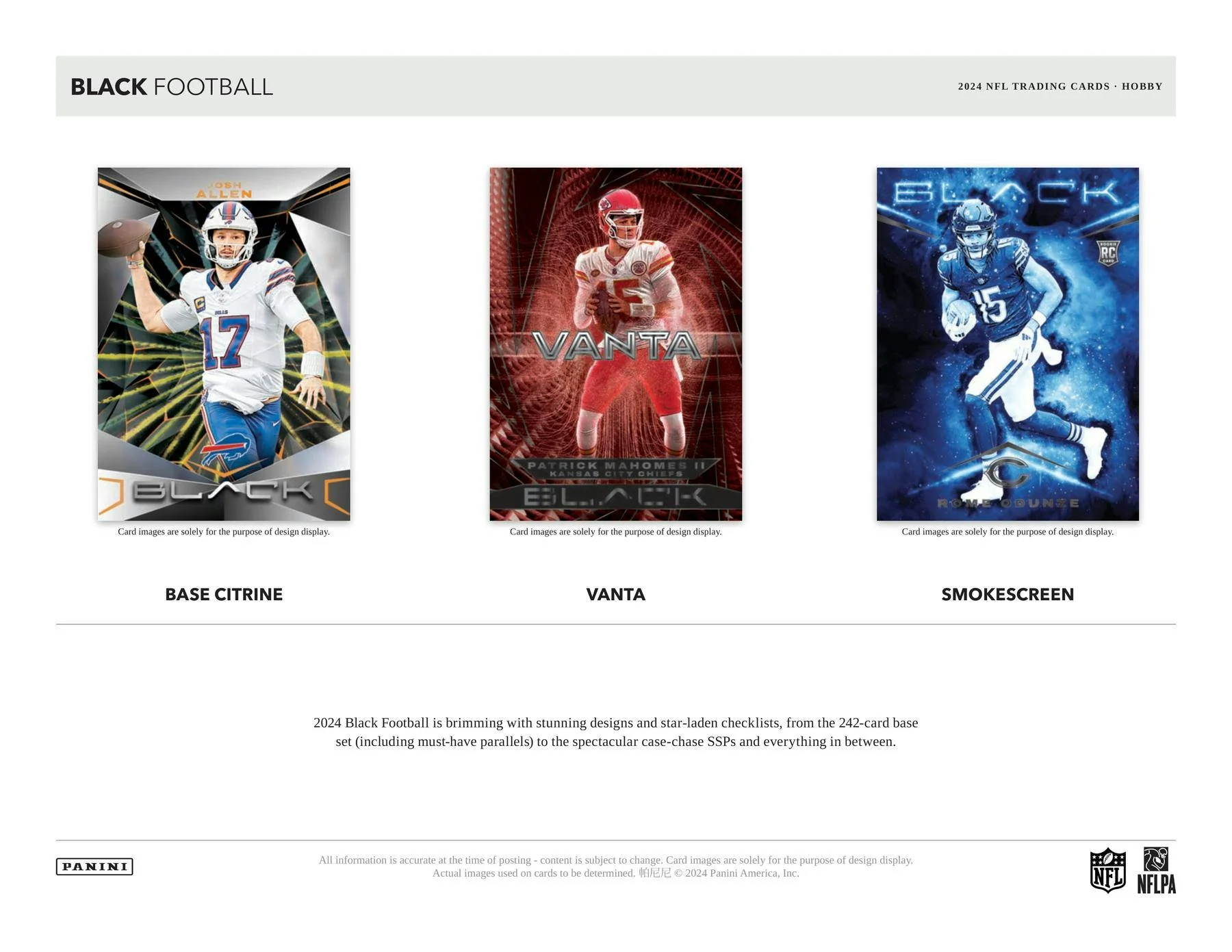 2024 Panini Black Football Hobby Box | Columbia Sports Cards & More - Image 4