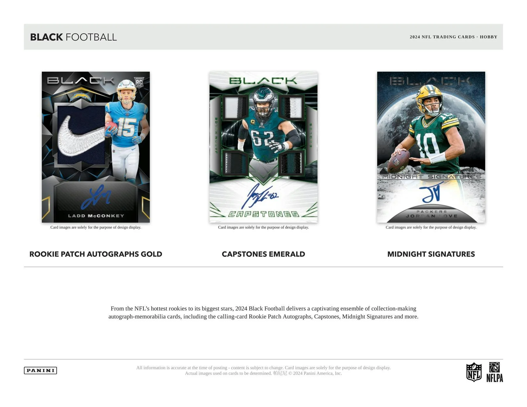2024 Panini Black Football Hobby Box | Columbia Sports Cards & More - Image 5