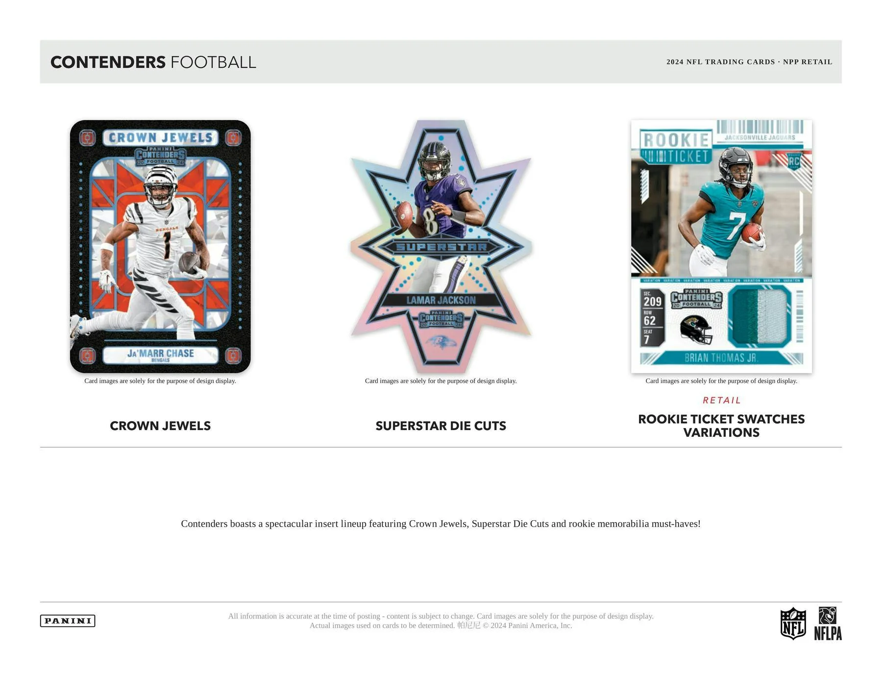 2024 Panini Contenders Football Retail 24-Pack Box | Columbia Sports Cards & More - Image 4
