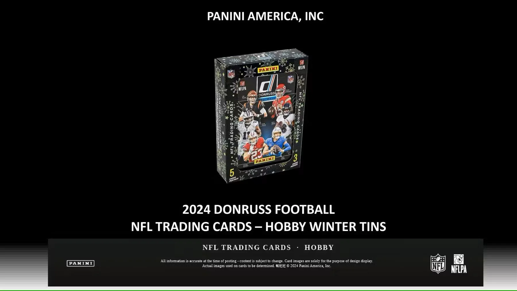 2024 Panini Donruss Football Winter Holiday Tin - Image 2