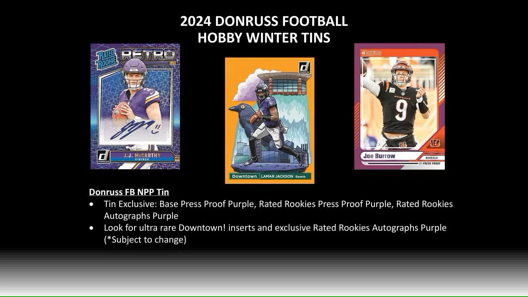 2024 Panini Donruss Football Winter Holiday Tin - Image 3