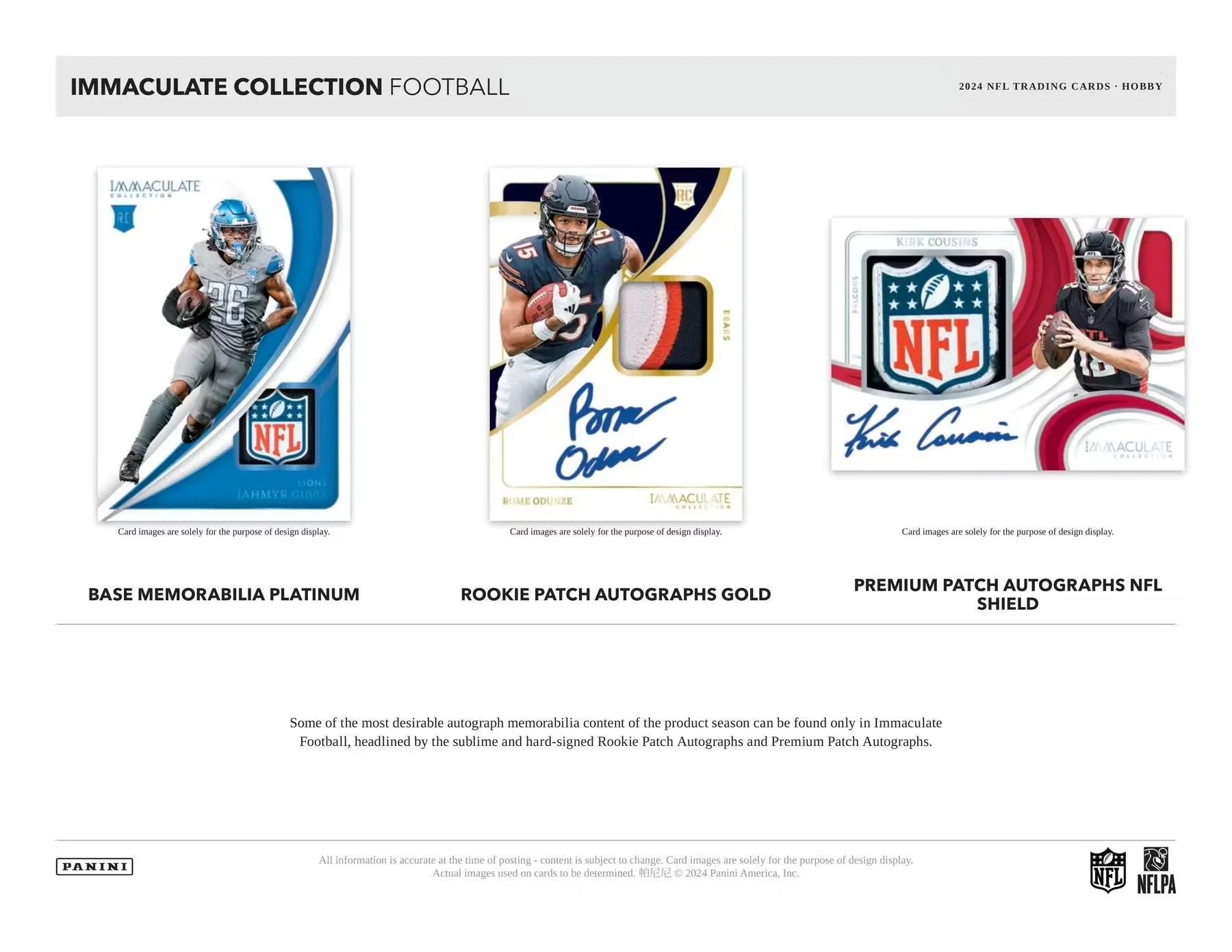 2024 Panini Immaculate Football Hobby Box | Columbia Sports Cards - Image 4