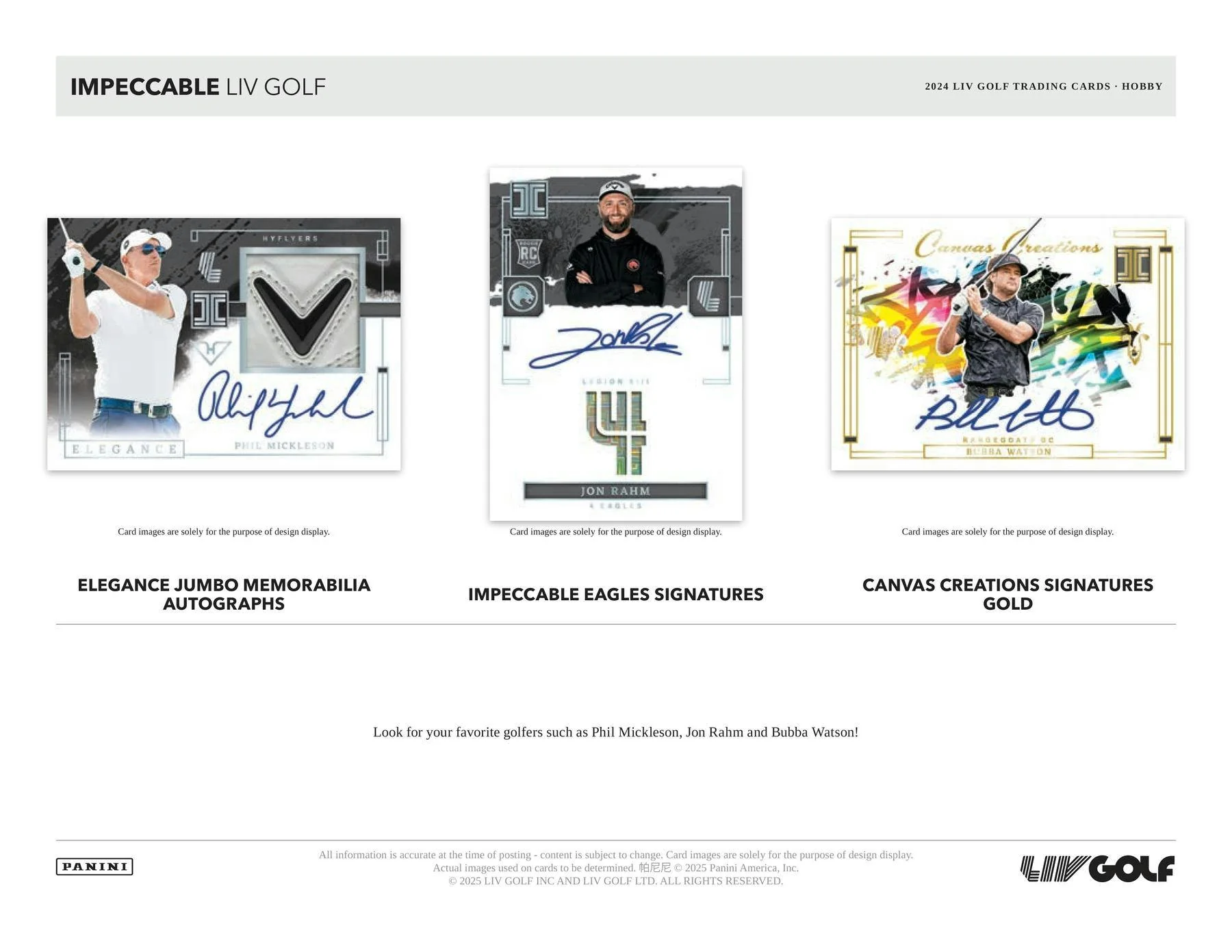 2024 Panini Impeccable LIV Golf Hobby Box - Image 4