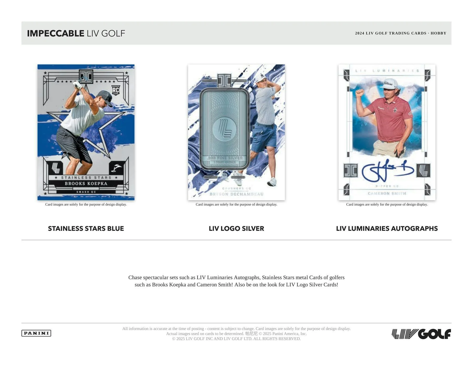2024 Panini Impeccable LIV Golf Hobby Box - Image 5