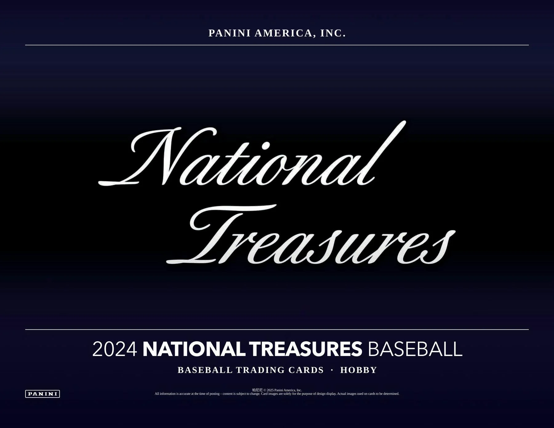 2024 Panini National Treasures Baseball Hobby Box - Image 3