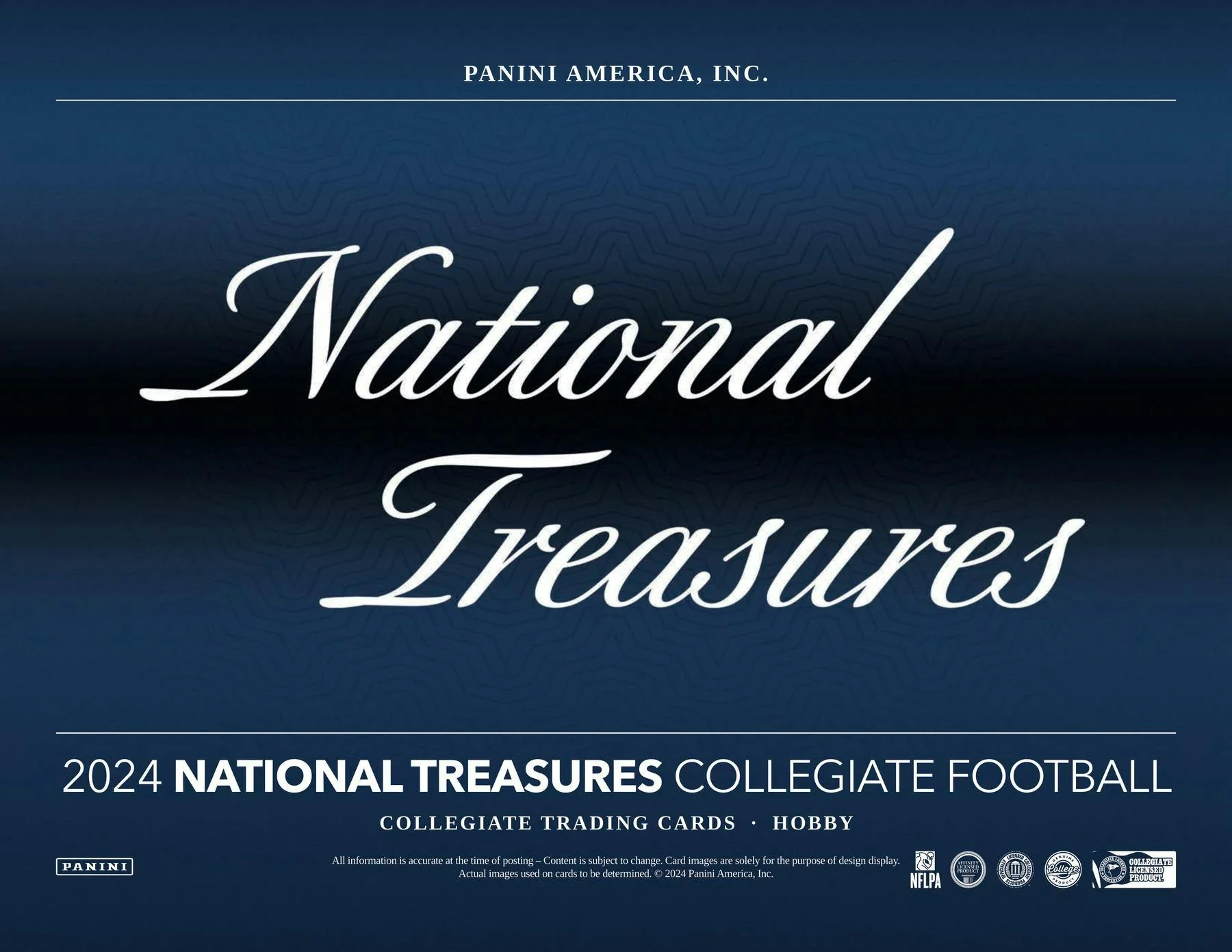 2024 Panini National Treasures Collegiate Football Hobby Box - Image 3
