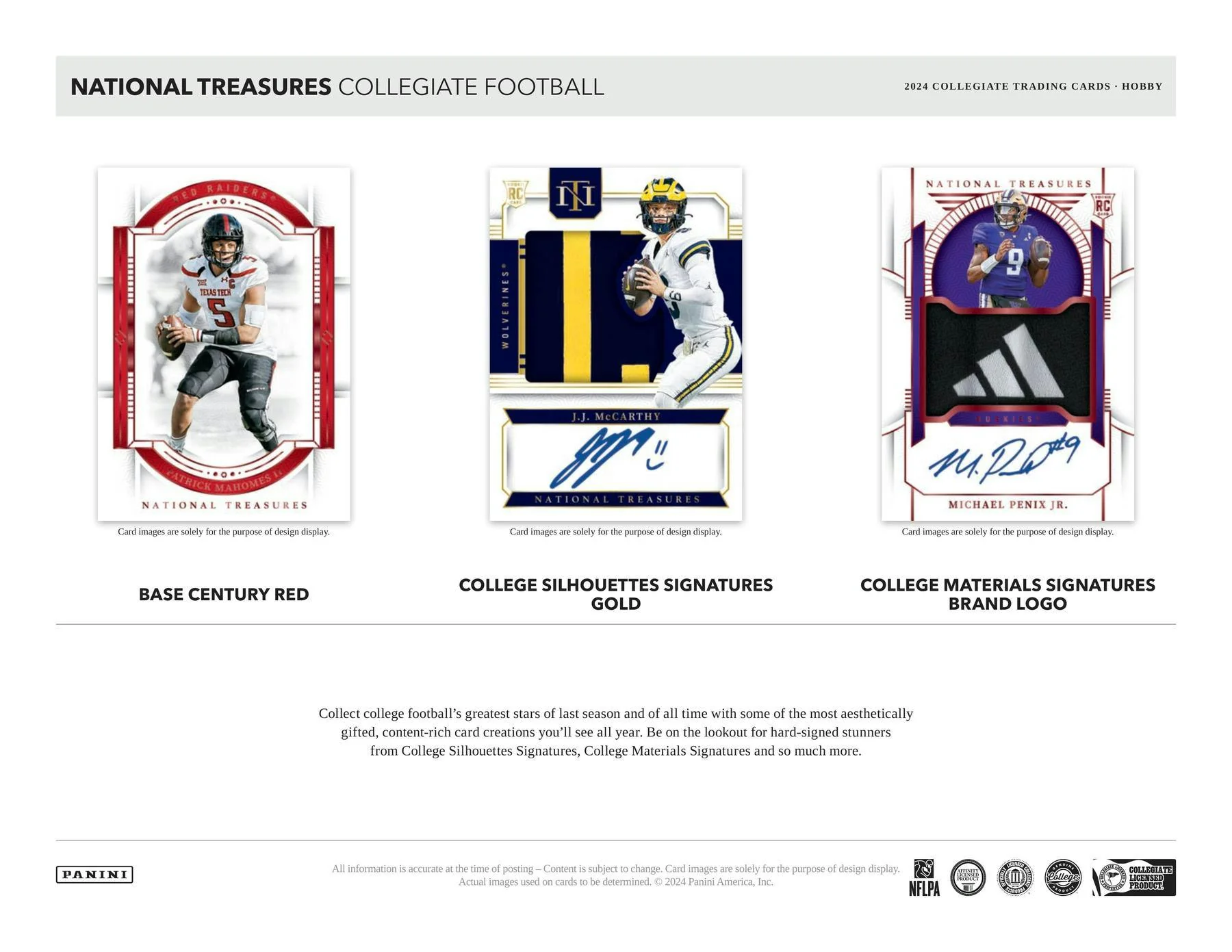 2024 Panini National Treasures Collegiate Football Hobby Box - Image 4
