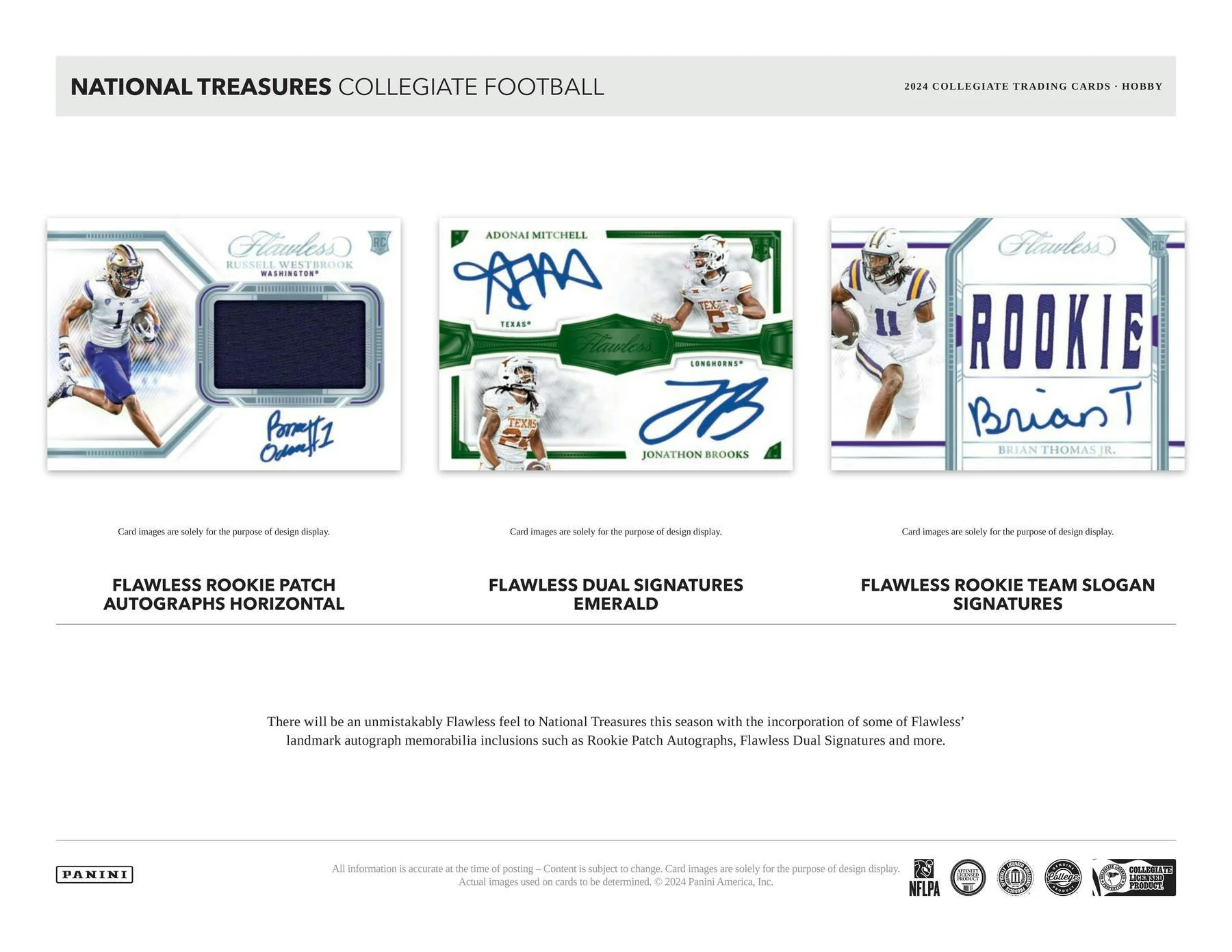 2024 Panini National Treasures Collegiate Football Hobby Box - Image 5