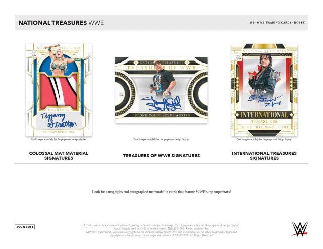 2024 Panini National Treasures WWE Wrestling Hobby Box - Image 4