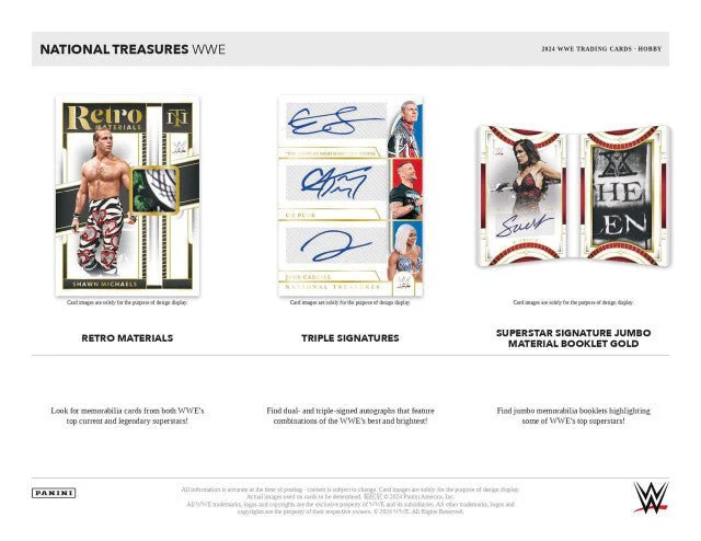 2024 Panini National Treasures WWE Wrestling Hobby Box - Image 5