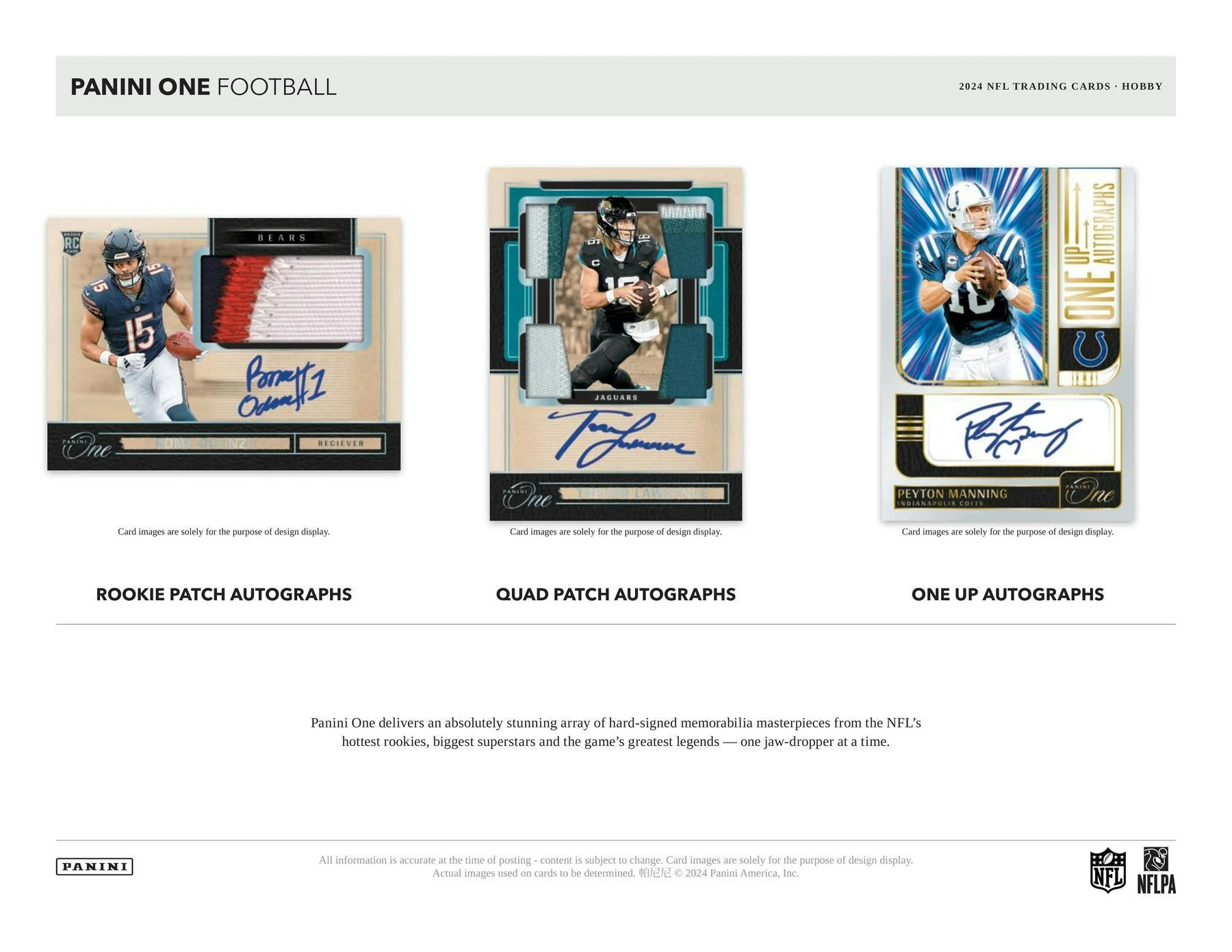 2024 Panini One Football Hobby Box | Columbia Sports Cards - Image 3
