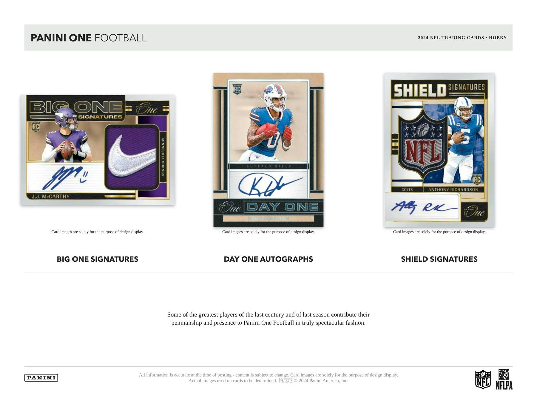 2024 Panini One Football Hobby Box | Columbia Sports Cards - Image 4