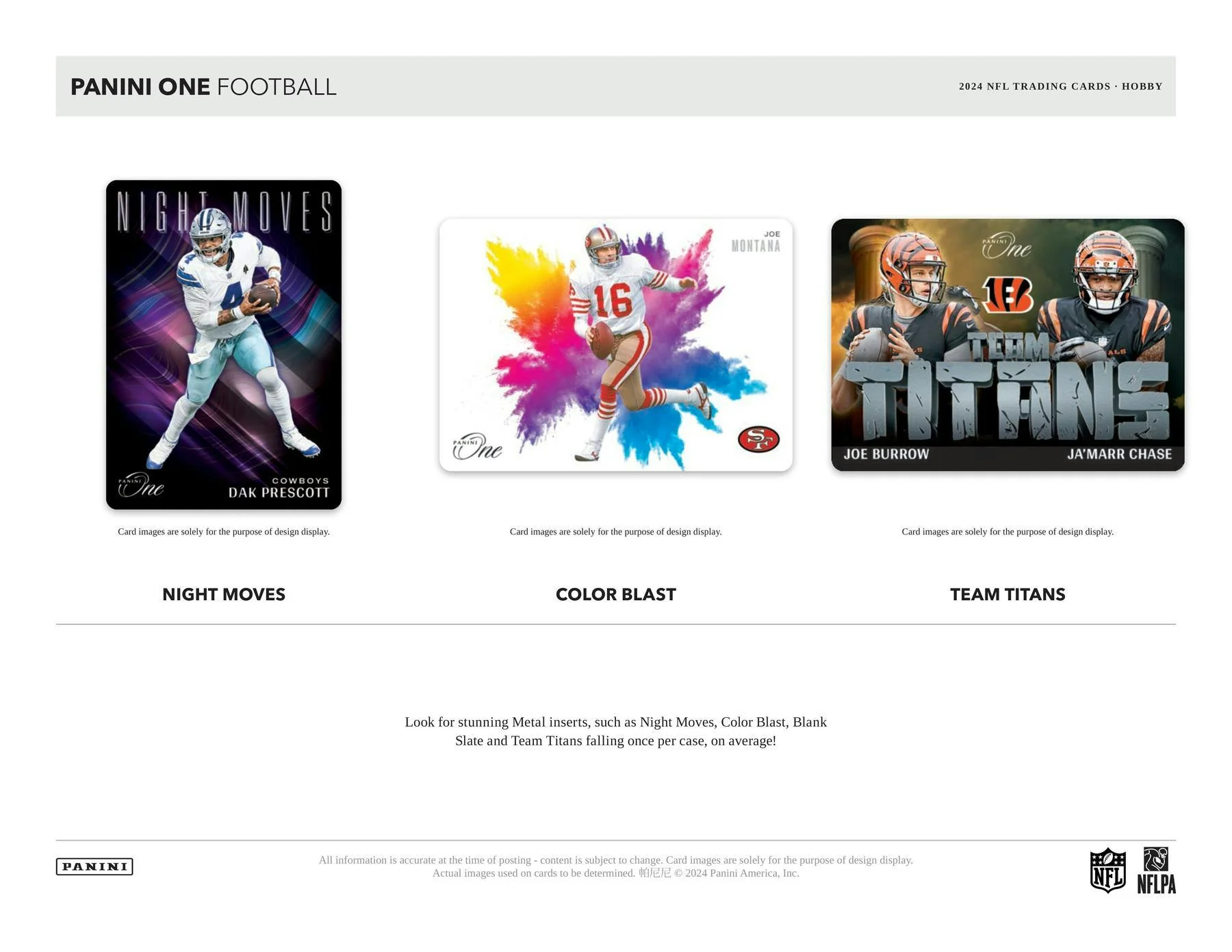 2024 Panini One Football Hobby Box | Columbia Sports Cards - Image 5