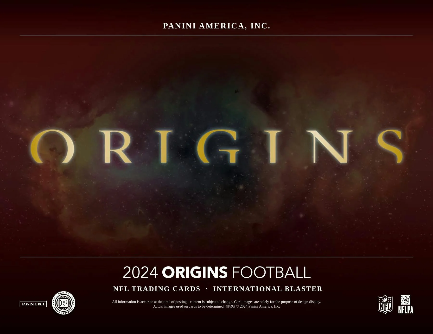 2024 Panini Origins Football International 6-Pack Blaster Box - Image 2