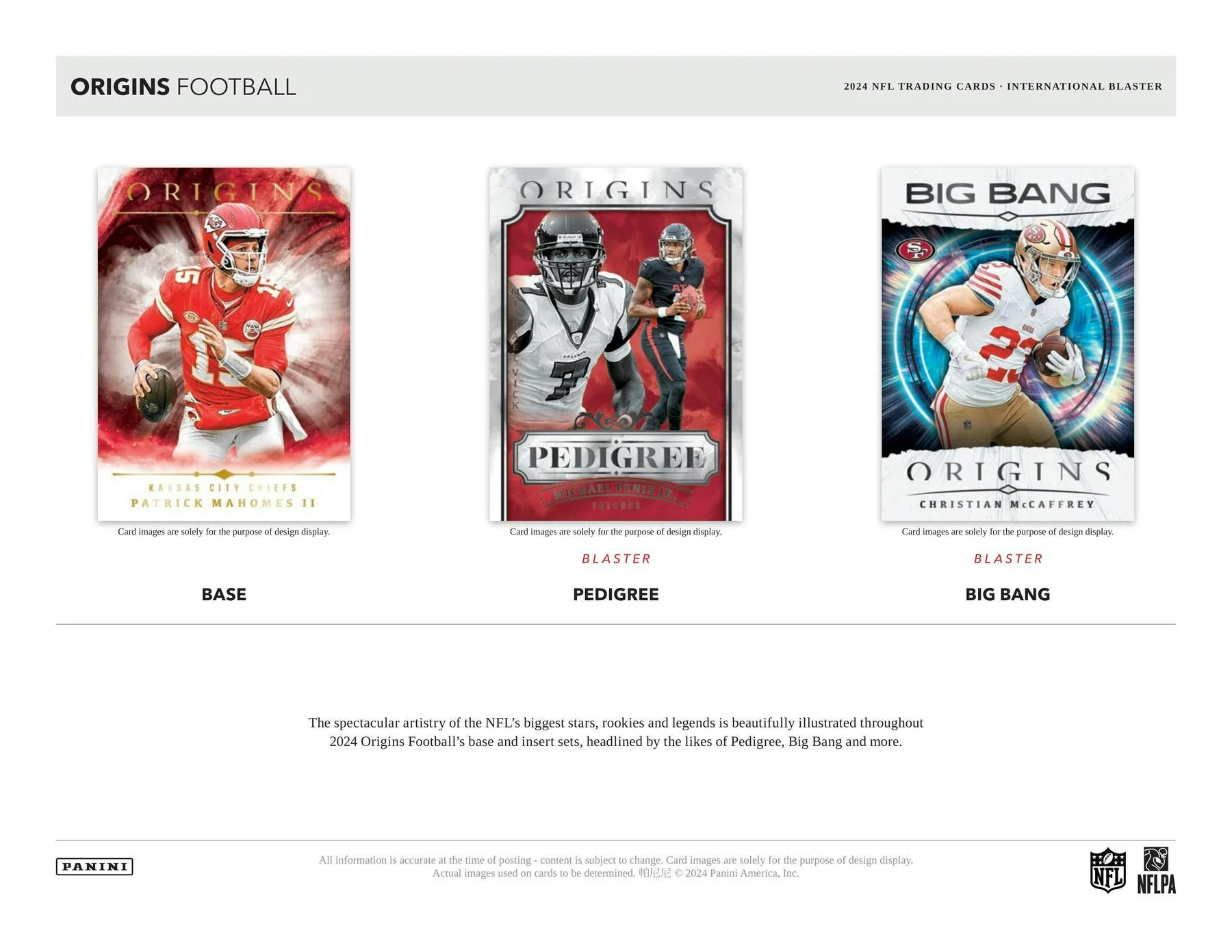 2024 Panini Origins Football International 6-Pack Blaster Box - Image 3
