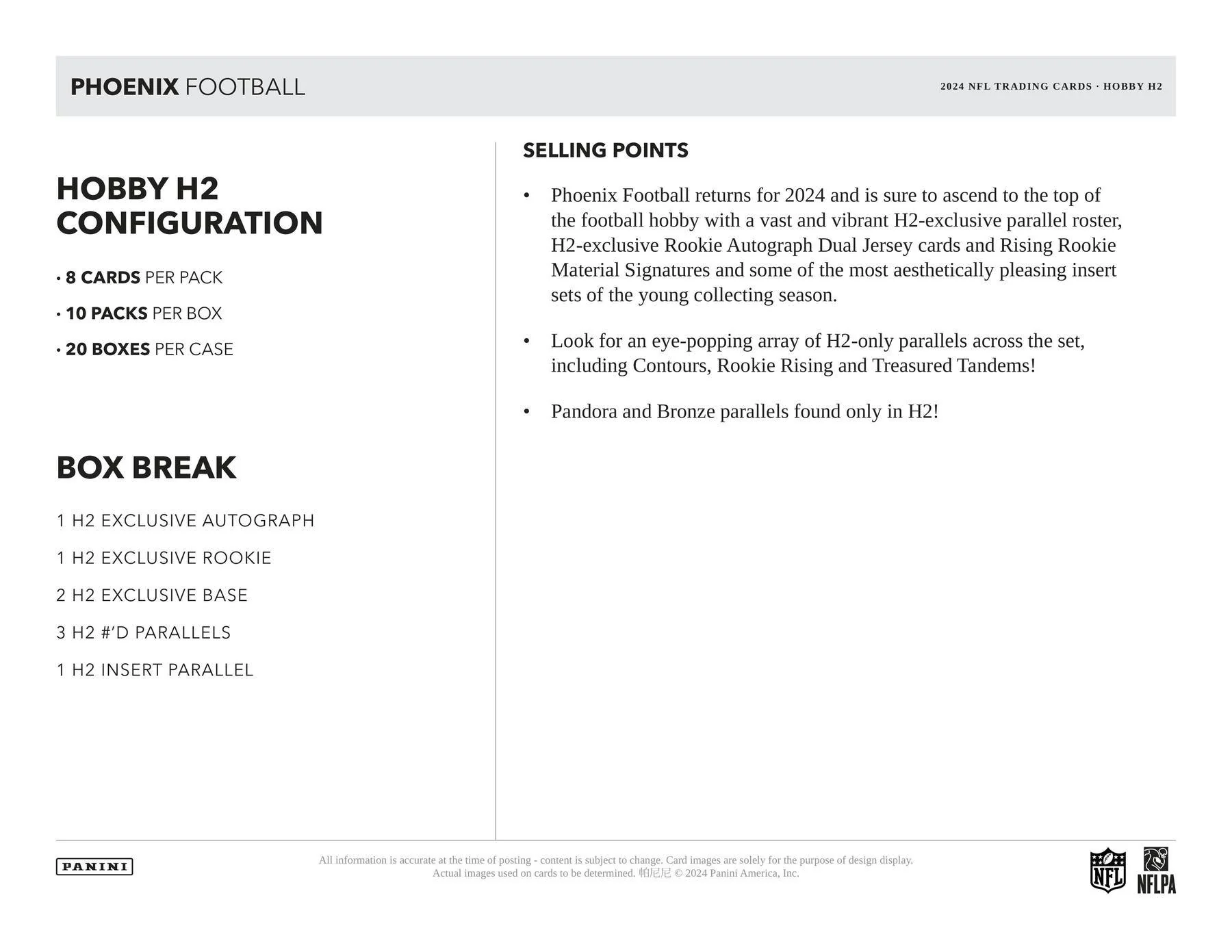 2024 Panini Phoenix Football H2 Box - Image 7
