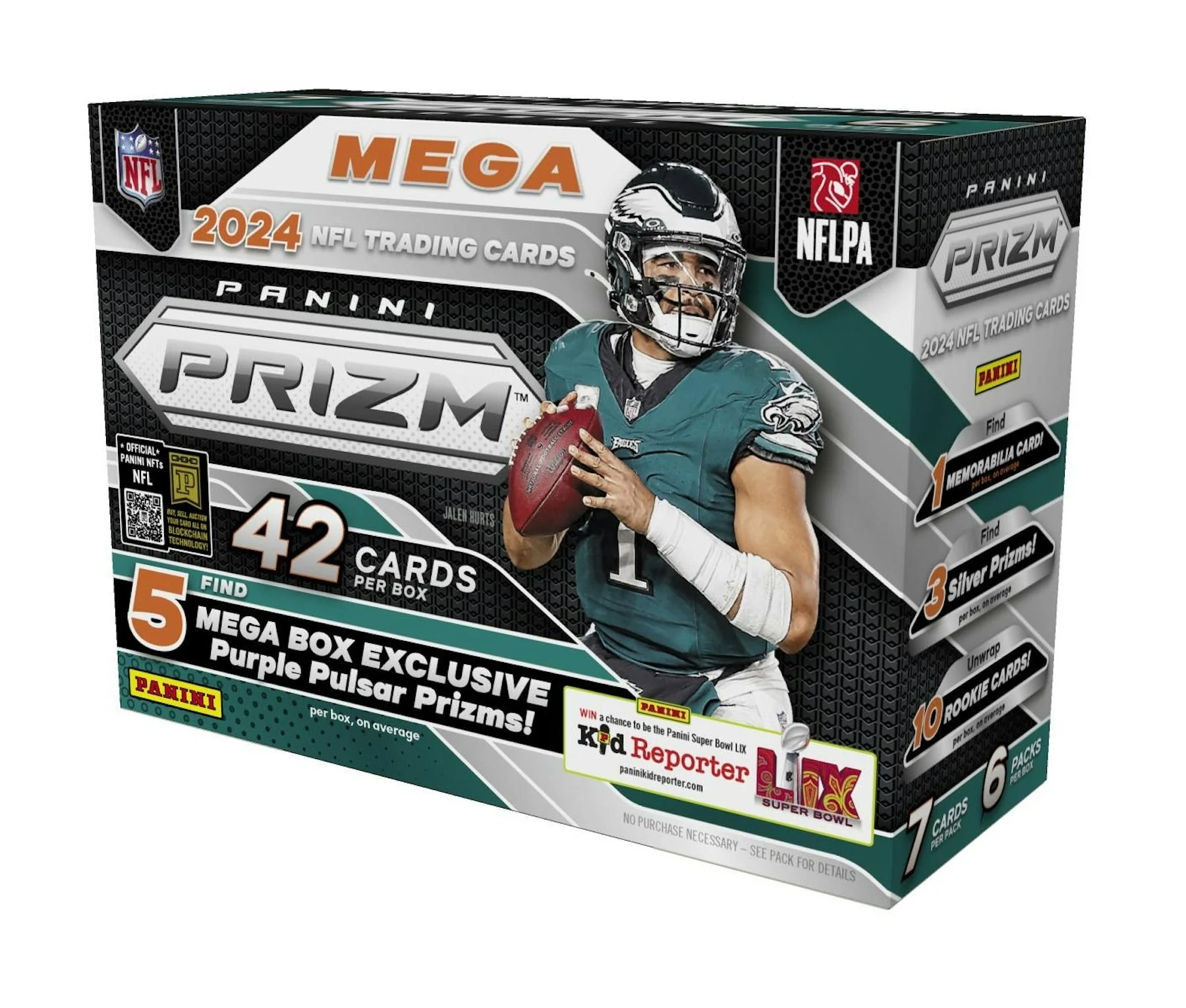 2024 Panini Prizm Football Hobby Mega Box (Purple Pulsar Prizms!)