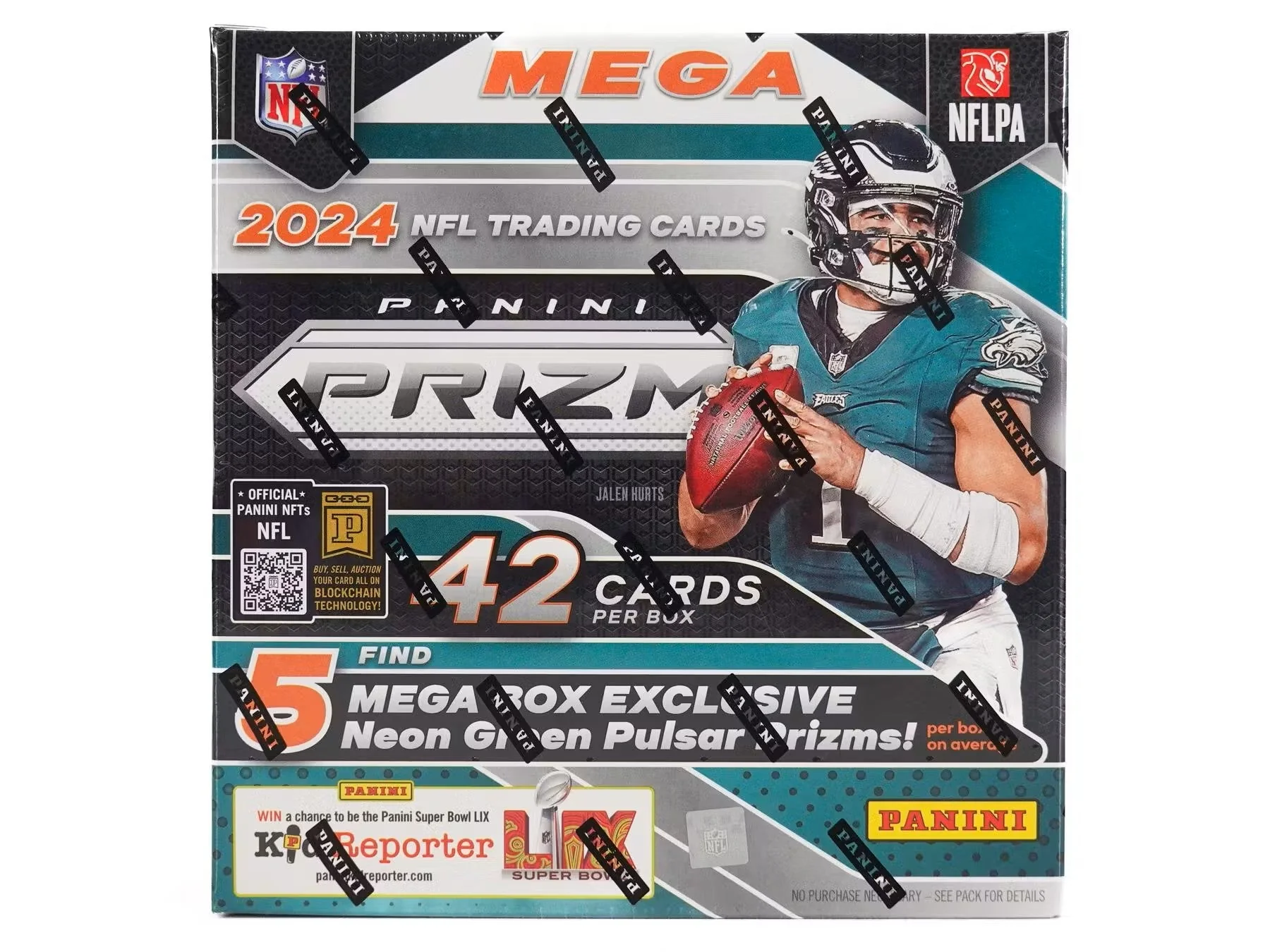 2024 Panini Prizm Football Mega Box (Neon Green Pulsar Prizms) | Columbia Sports Cards