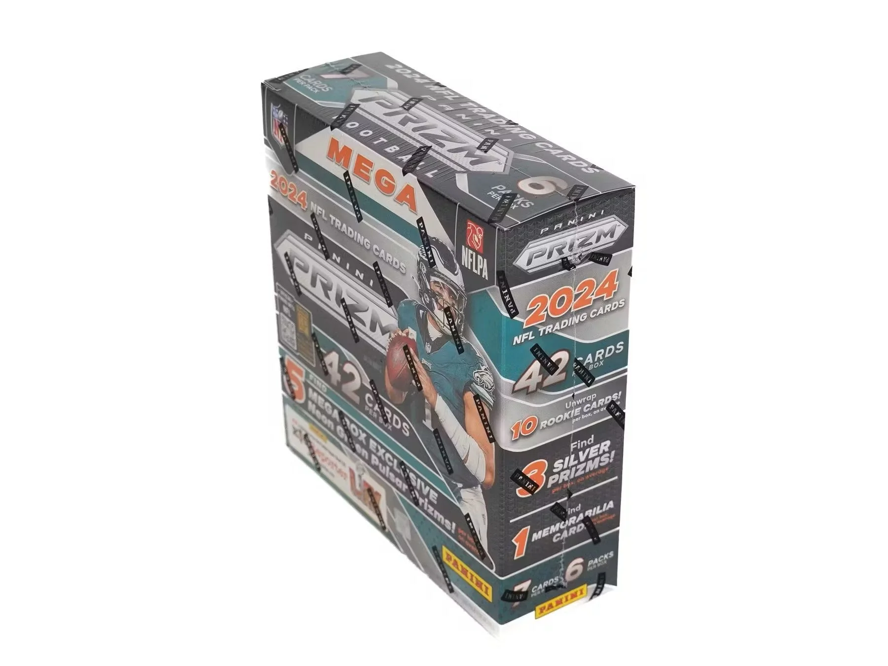 2024 Panini Prizm Football Mega Box (Neon Green Pulsar Prizms) | Columbia Sports Cards - Image 2