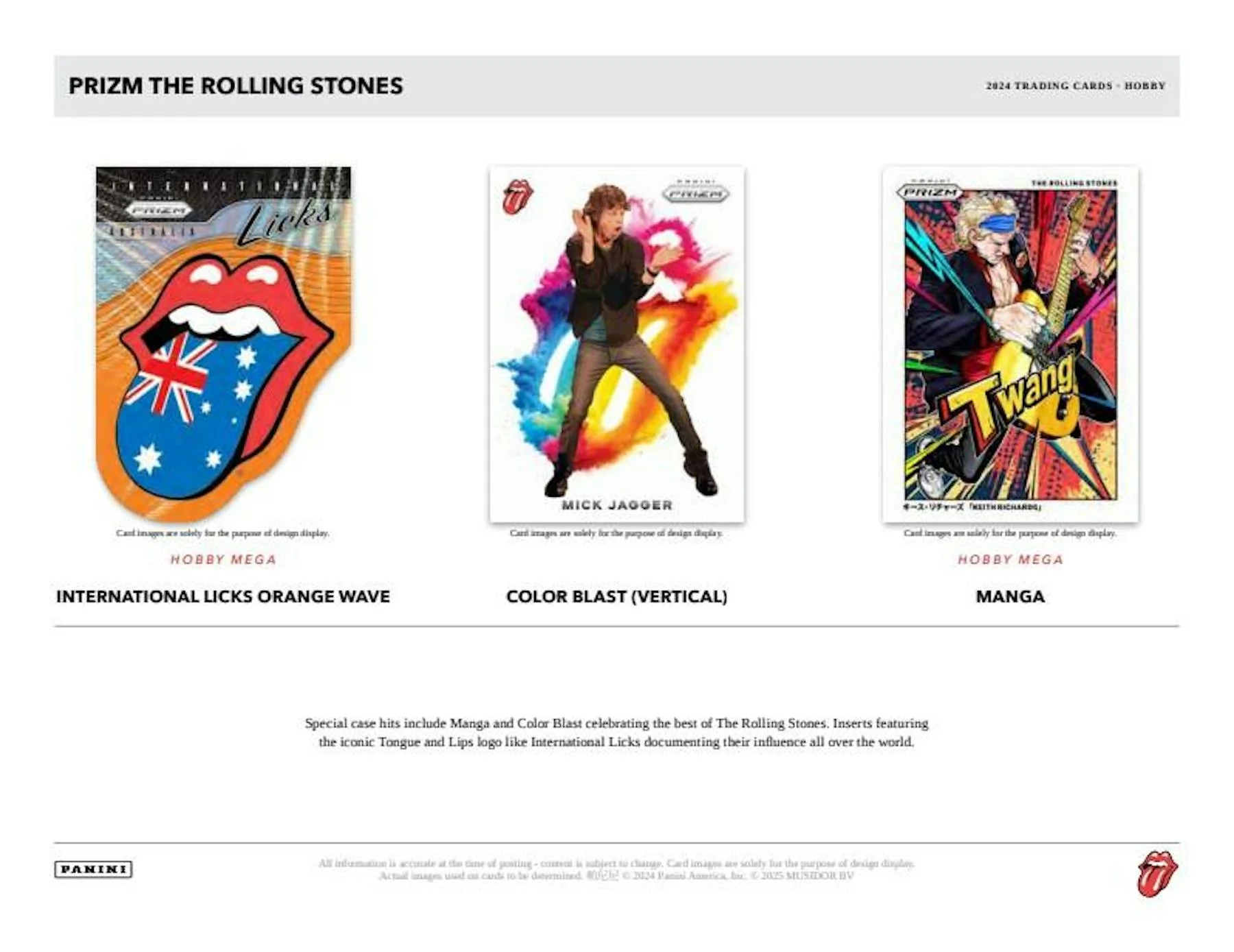 2024 Panini Prizm The Rolling Stones Hobby Mega Box - Image 4