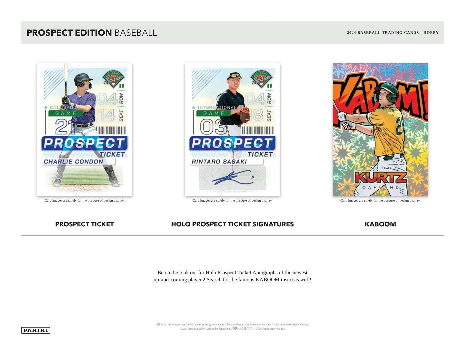2024 Panini Prospect Edition Baseball Hobby Box - Image 4