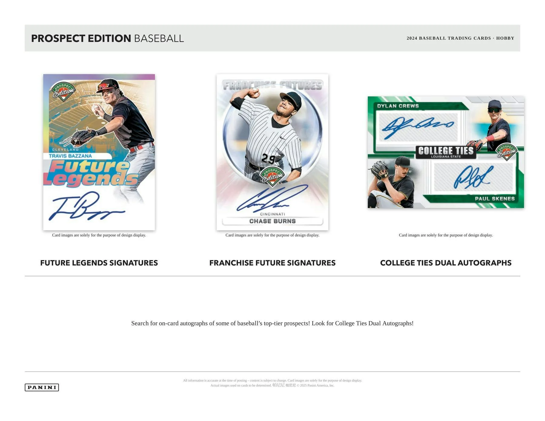 2024 Panini Prospect Edition Baseball Hobby Box - Image 5