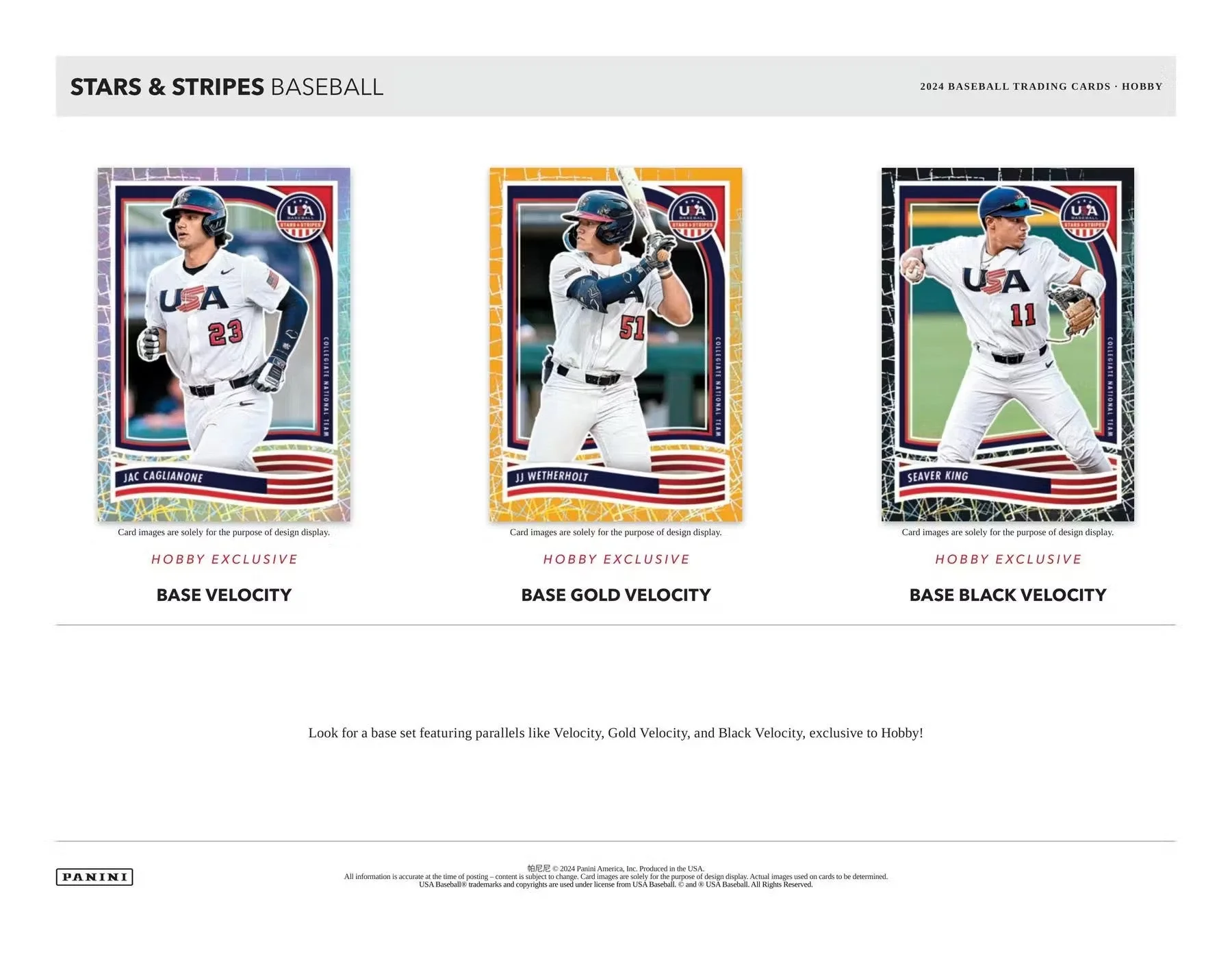 2024 Panini USA Stars & Stripes Baseball Hobby Box - Image 4