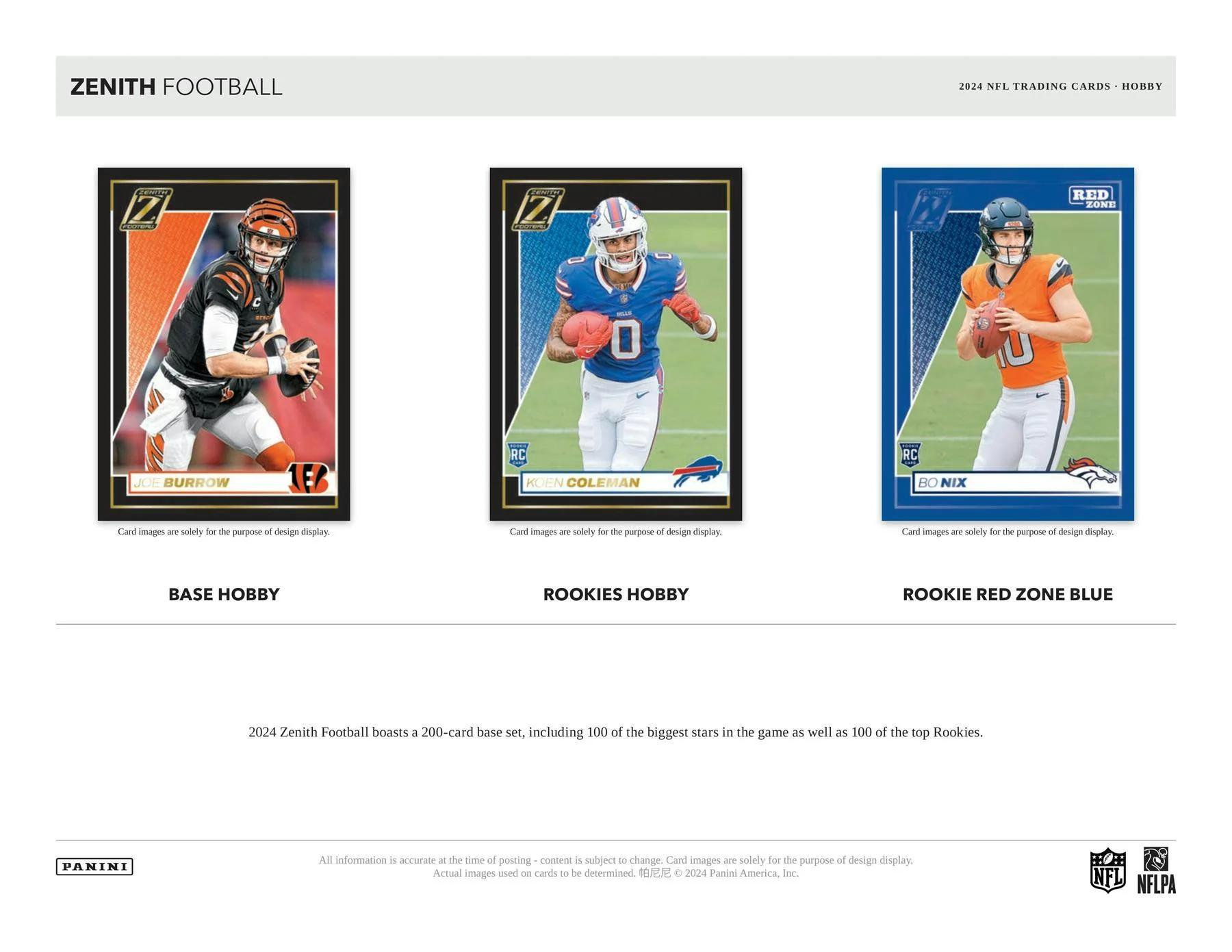 2024 Panini Zenith Football Hobby Box - Image 4