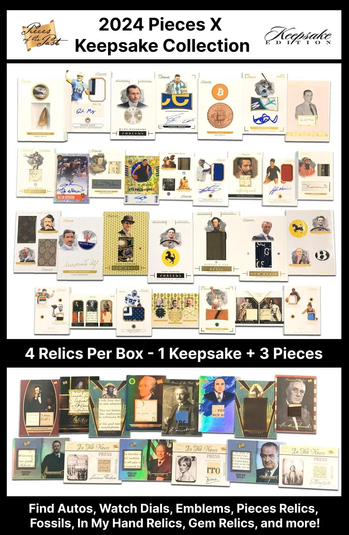 2024 Super Break Pieces X Keepsake Collection Hobby Box - Image 3