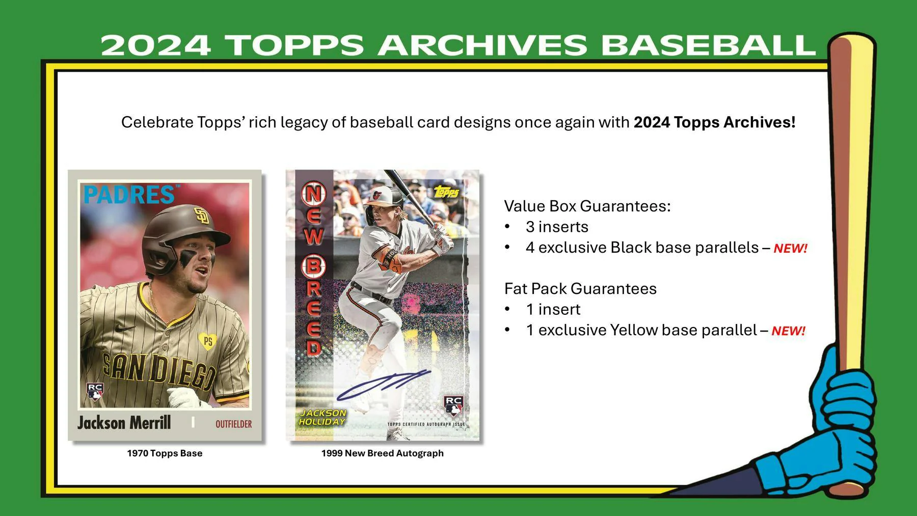 2024 Topps Archives Baseball 7-Pack Blaster Box - Image 2